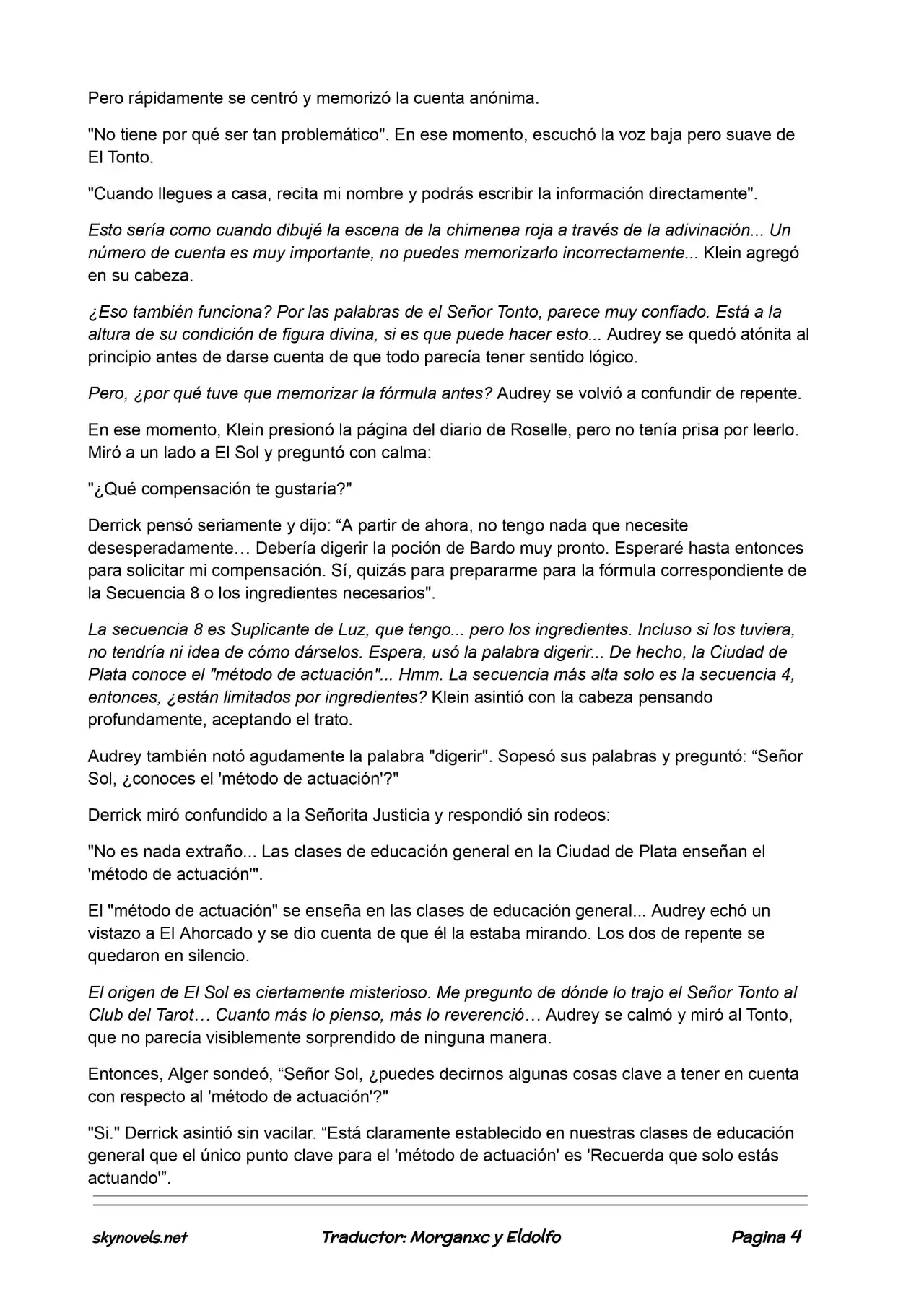 Lord Of The Mysteries (Novela) - Capítulo 158 - Página 4 - LectorTMOo