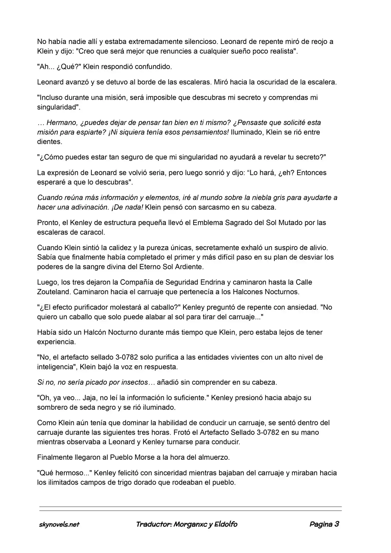 Lord Of The Mysteries (Novela) - Capítulo 160 - Página 3 - LectorTMOo