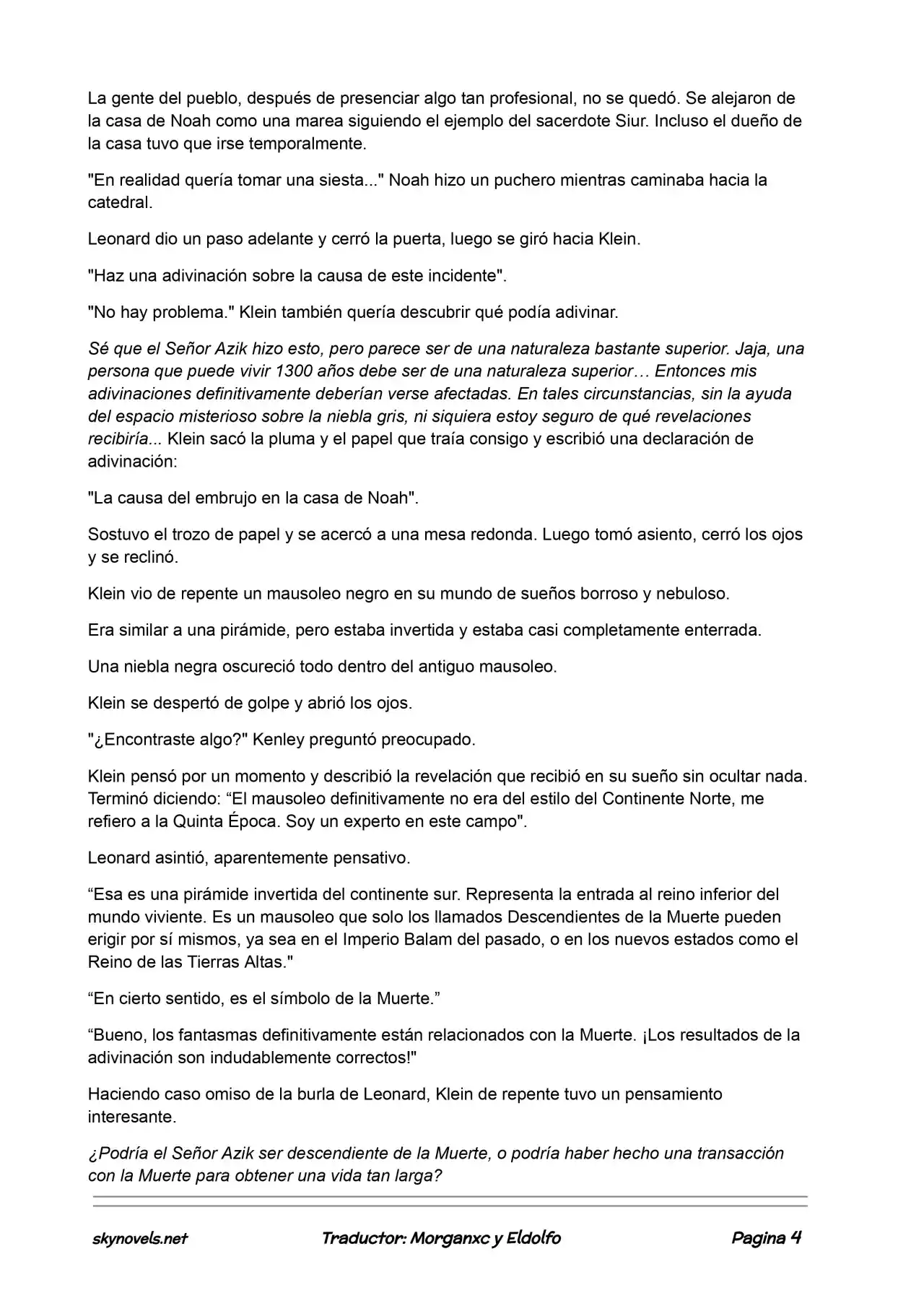 Lord Of The Mysteries (Novela) - Capítulo 161 - Página 4 - LectorTMOo