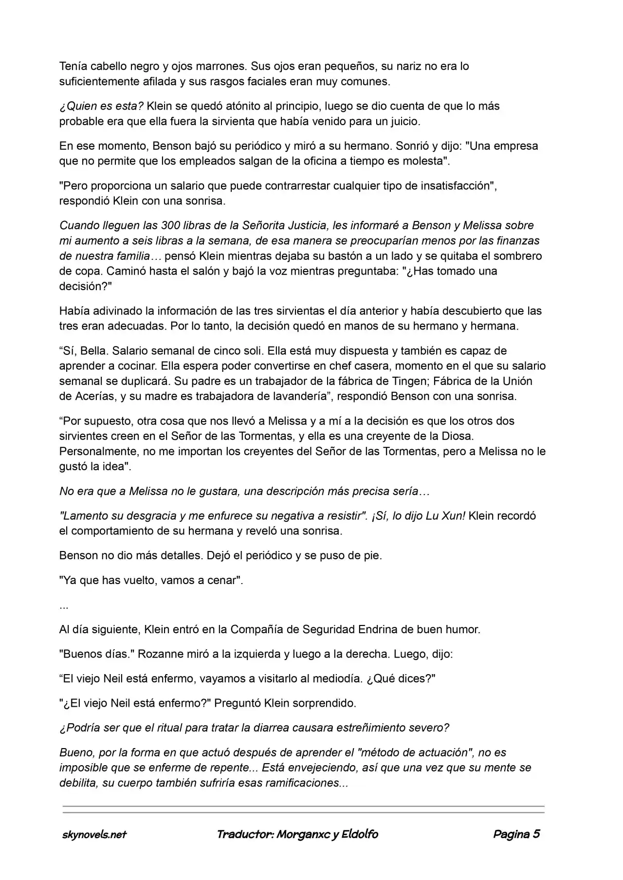 Lord Of The Mysteries (Novela) - Capítulo 162 - Página 5 - LectorTMOo