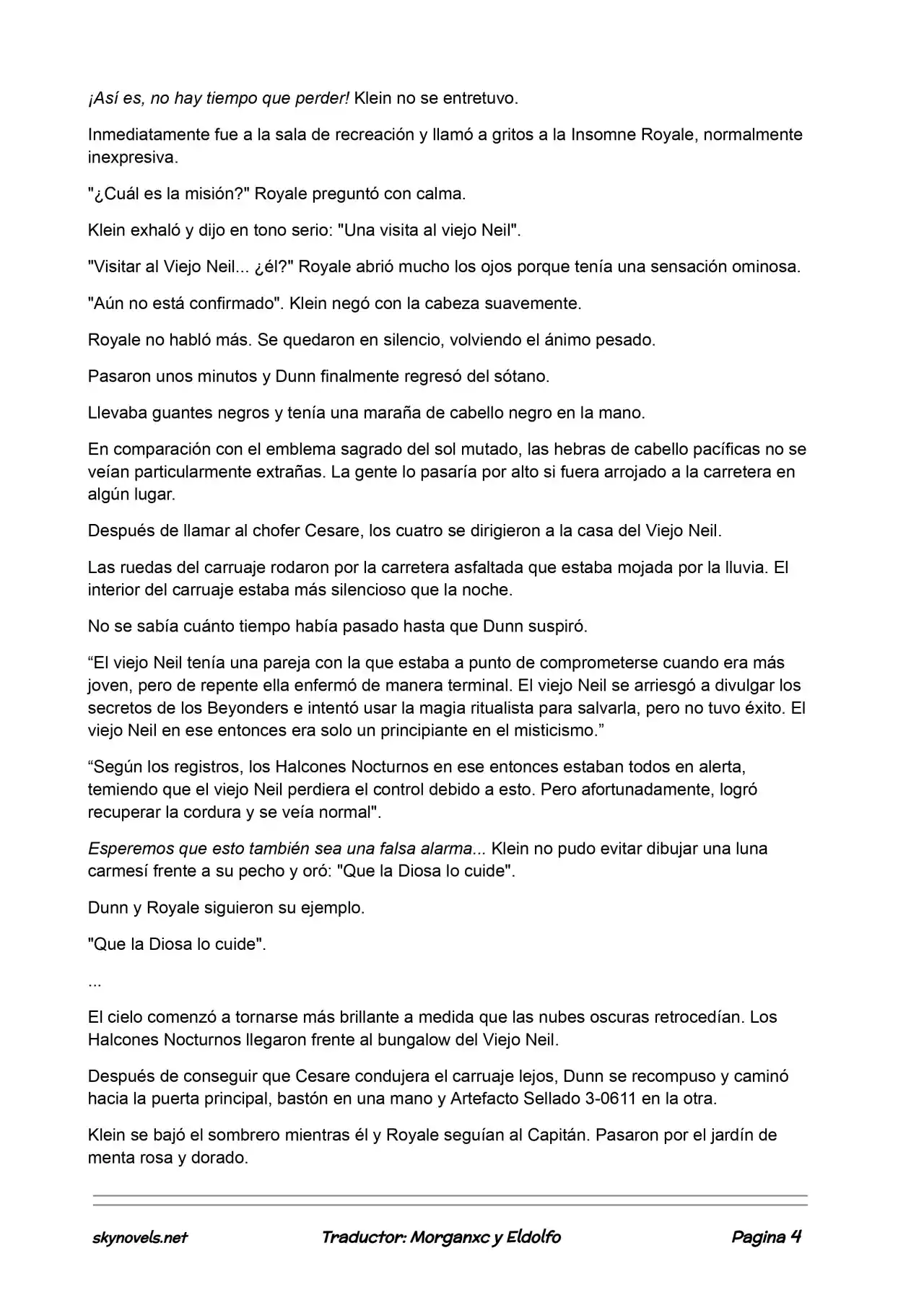Lord Of The Mysteries (Novela) - Capítulo 163 - Página 4 - LectorTMOo