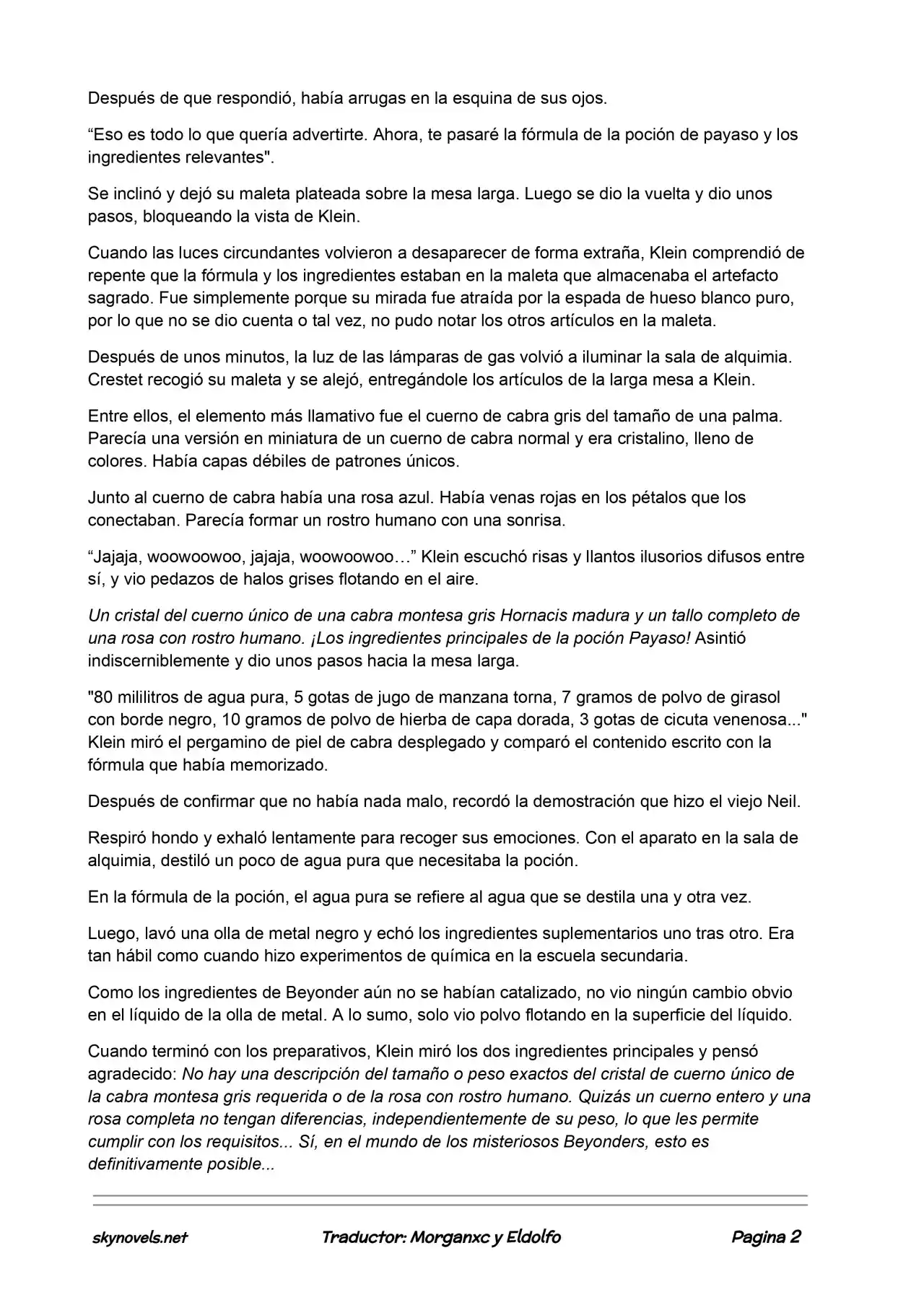 Lord Of The Mysteries (Novela) - Capítulo 168 - Página 2 - LectorTMOo