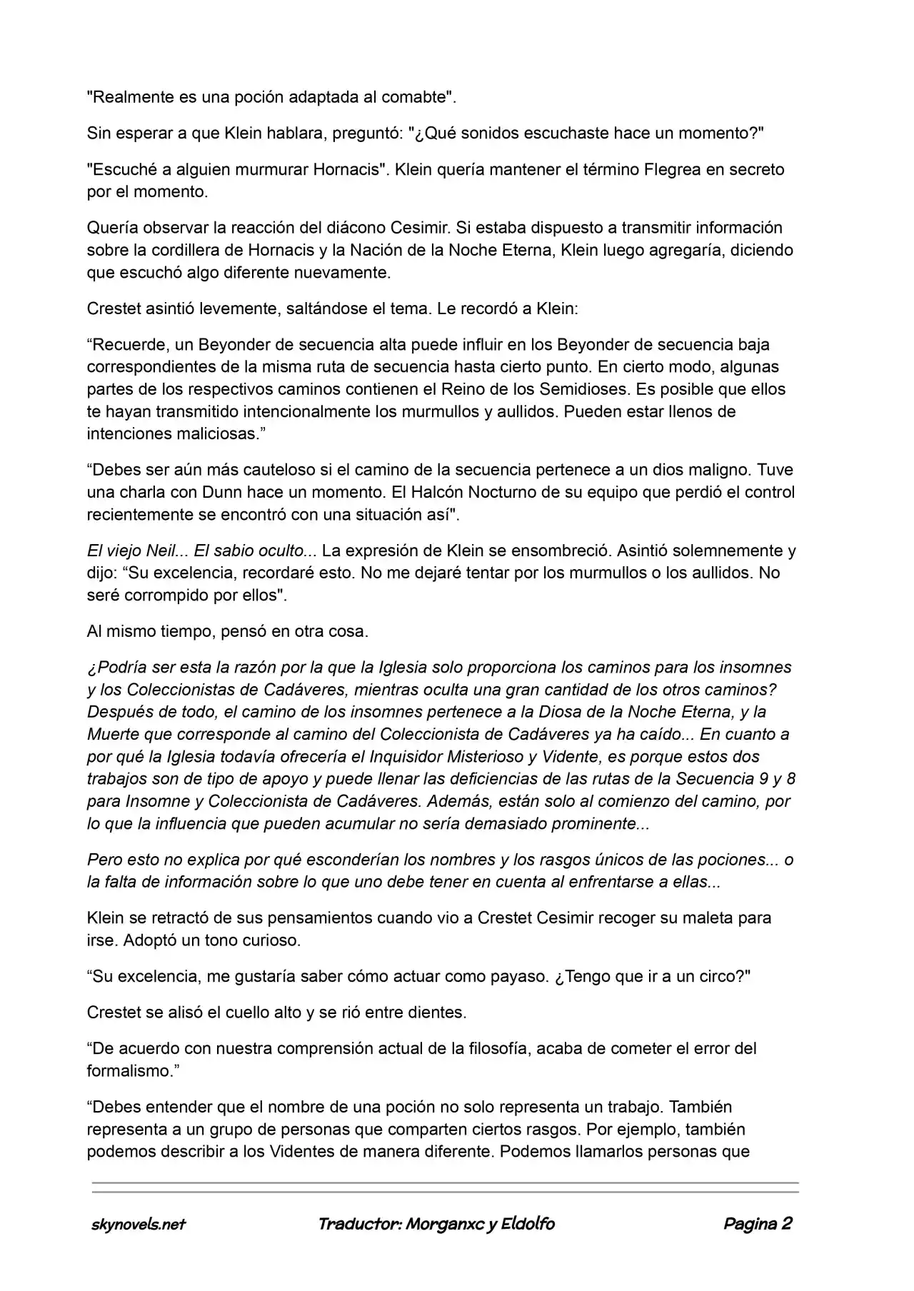 Lord Of The Mysteries (Novela) - Capítulo 169 - Página 2 - LectorTMOo