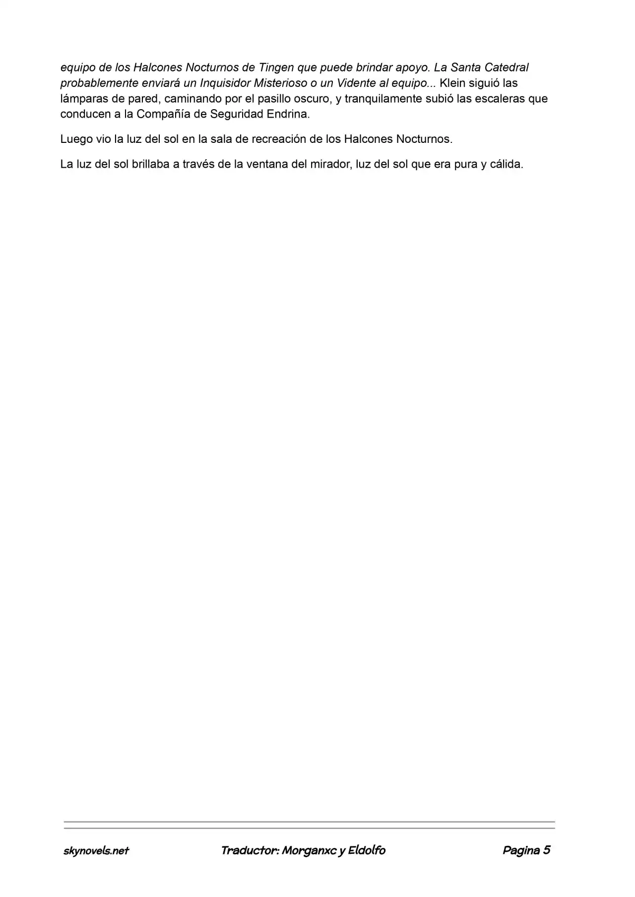 Lord Of The Mysteries (Novela) - Capítulo 169 - Página 5 - LectorTMOo