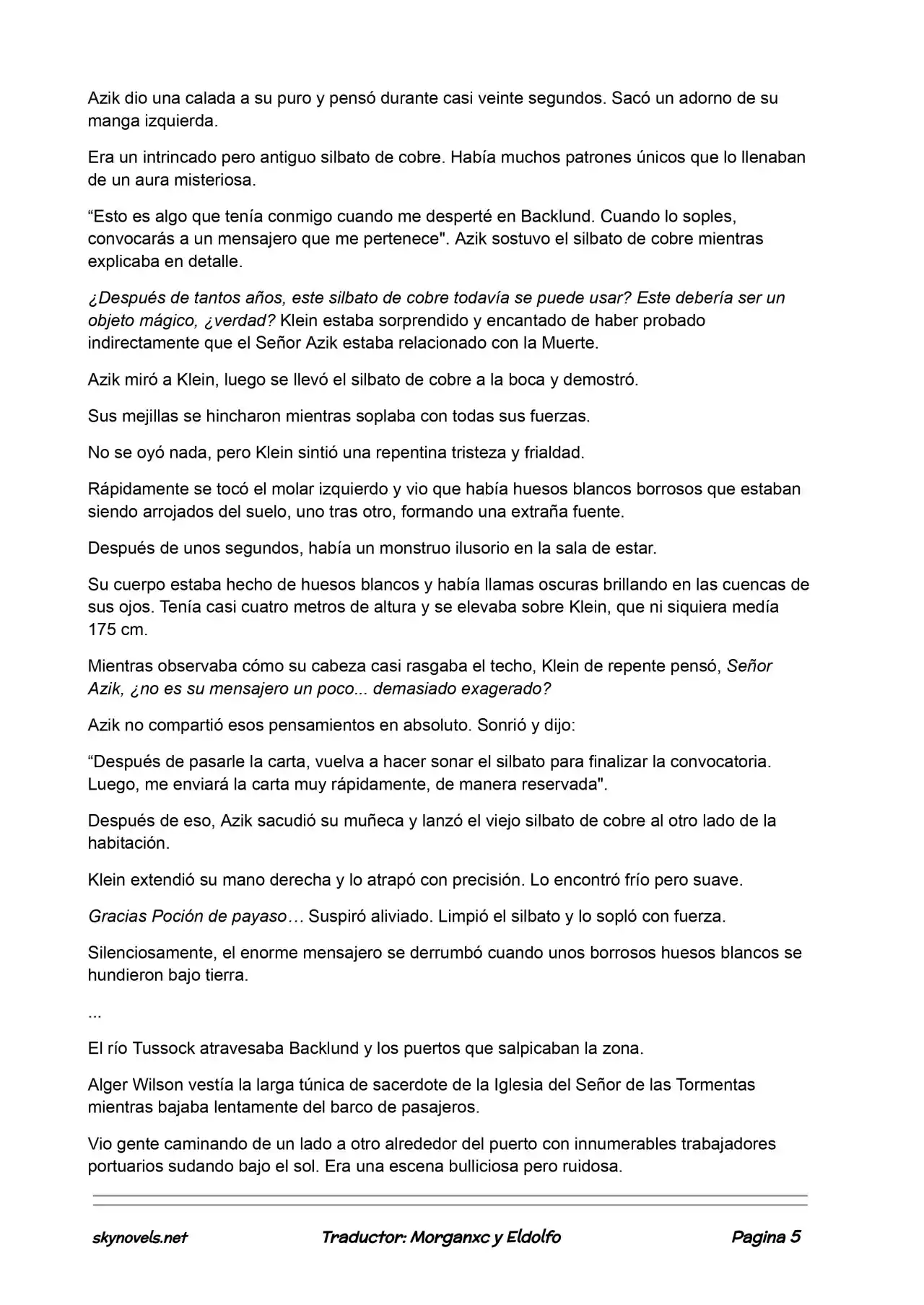 Lord Of The Mysteries (Novela) - Capítulo 170 - Página 5 - LectorTMOo