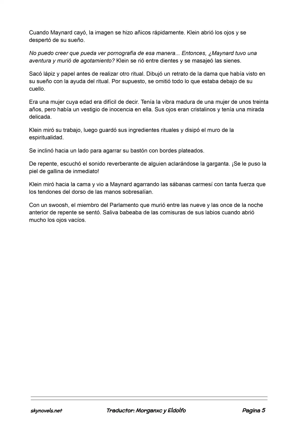 Lord Of The Mysteries (Novela) - Capítulo 172 - Página 5 - LectorTMOo