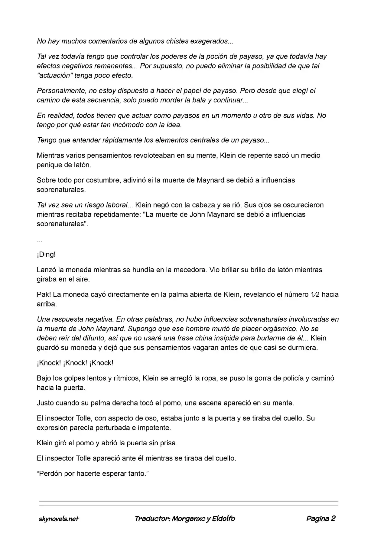 Lord Of The Mysteries (Novela) - Capítulo 174 - Página 2 - LectorTMOo