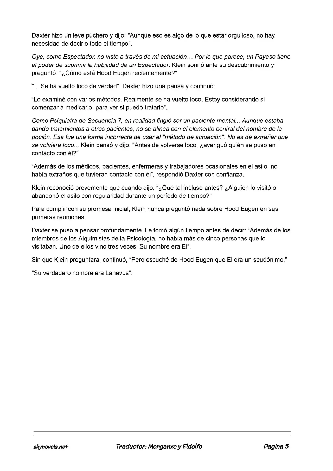 Lord Of The Mysteries (Novela) - Capítulo 174 - Página 5 - LectorTMOo