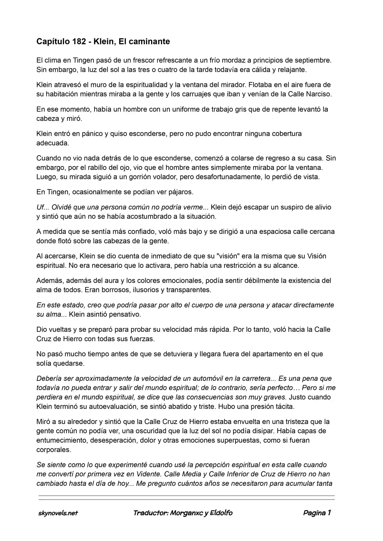 Lord Of The Mysteries (Novela) - Capítulo 182 - Página 1 - LectorTMOo