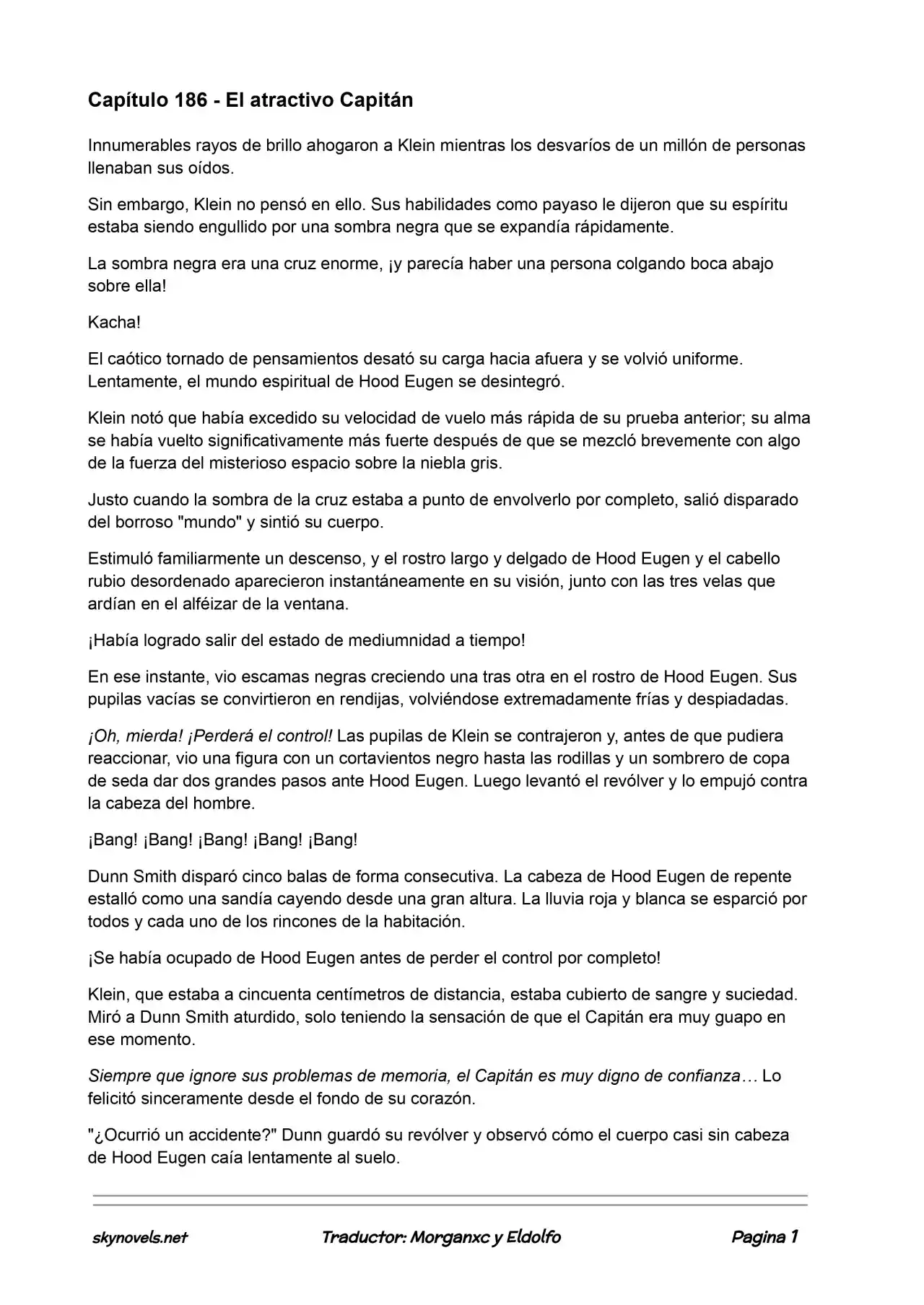 Lord Of The Mysteries (Novela) - Capítulo 186 - Página 1 - LectorTMOo