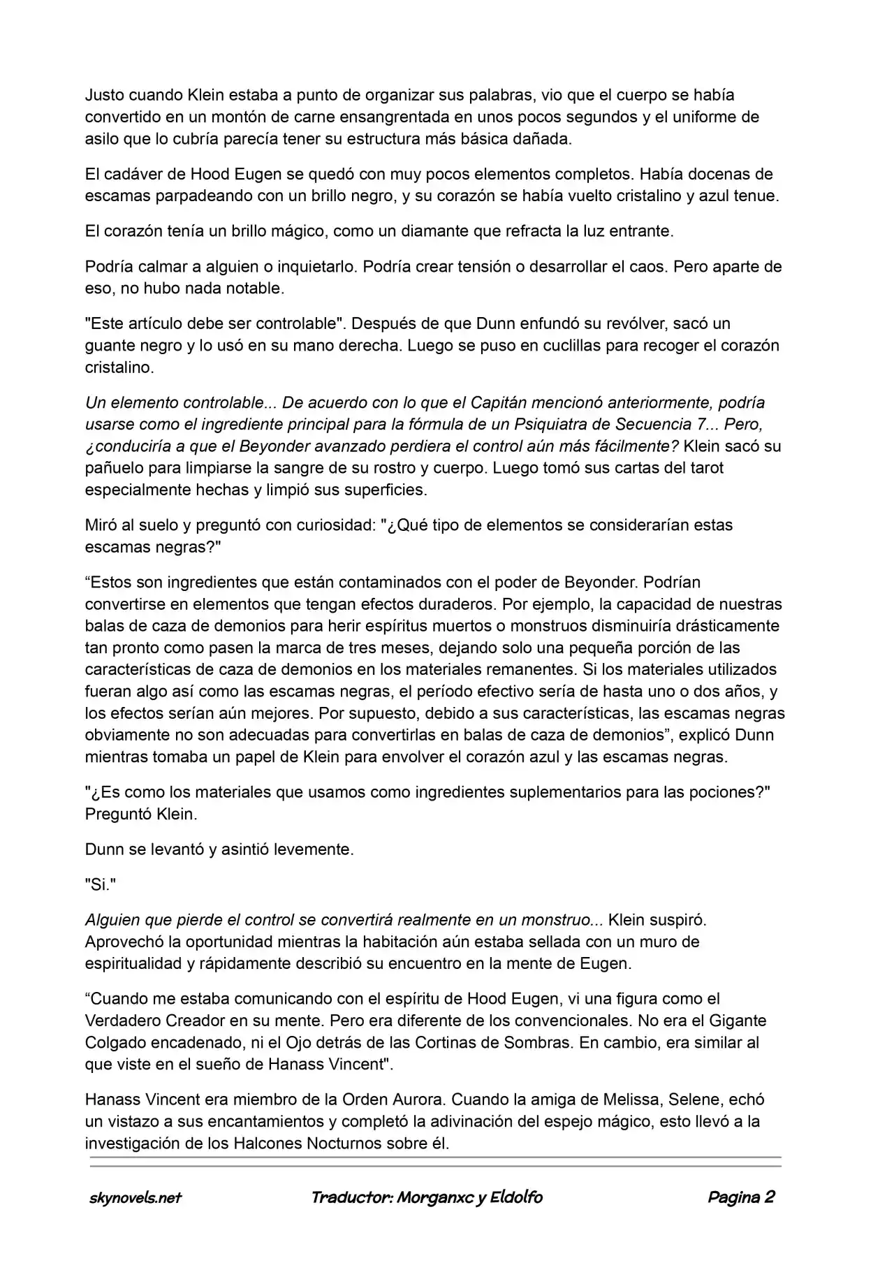 Lord Of The Mysteries (Novela) - Capítulo 186 - Página 2 - LectorTMOo