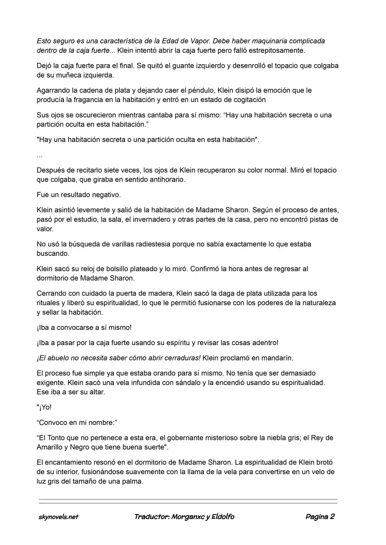 Lord Of The Mysteries (Novela) - Capítulo 195 - Página 2 - LectorTMOo