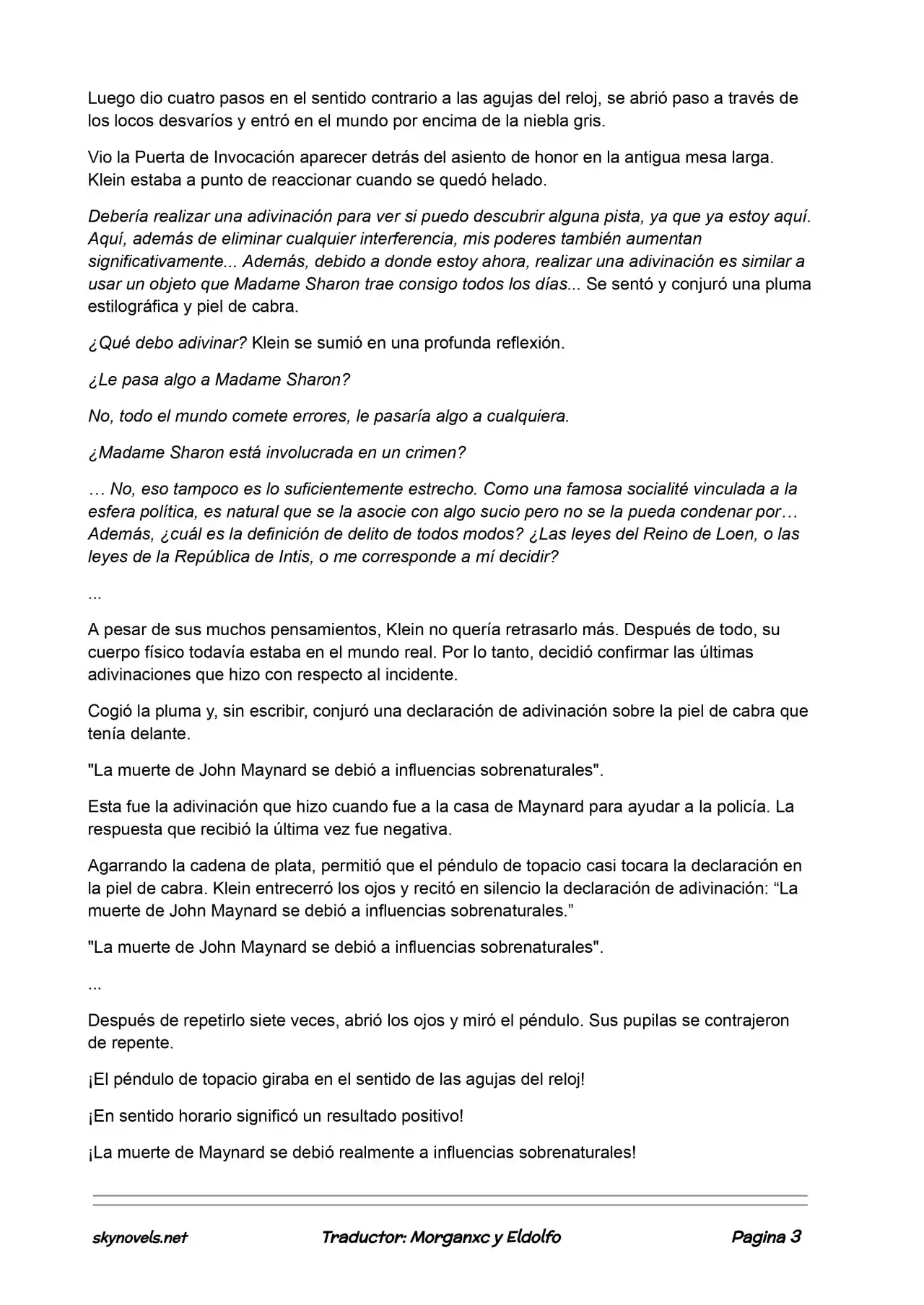 Lord Of The Mysteries (Novela) - Capítulo 195 - Página 3 - LectorTMOo
