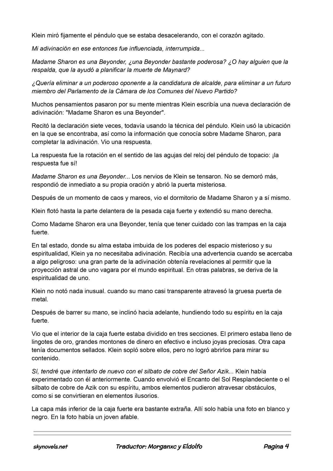 Lord Of The Mysteries (Novela) - Capítulo 195 - Página 4 - LectorTMOo