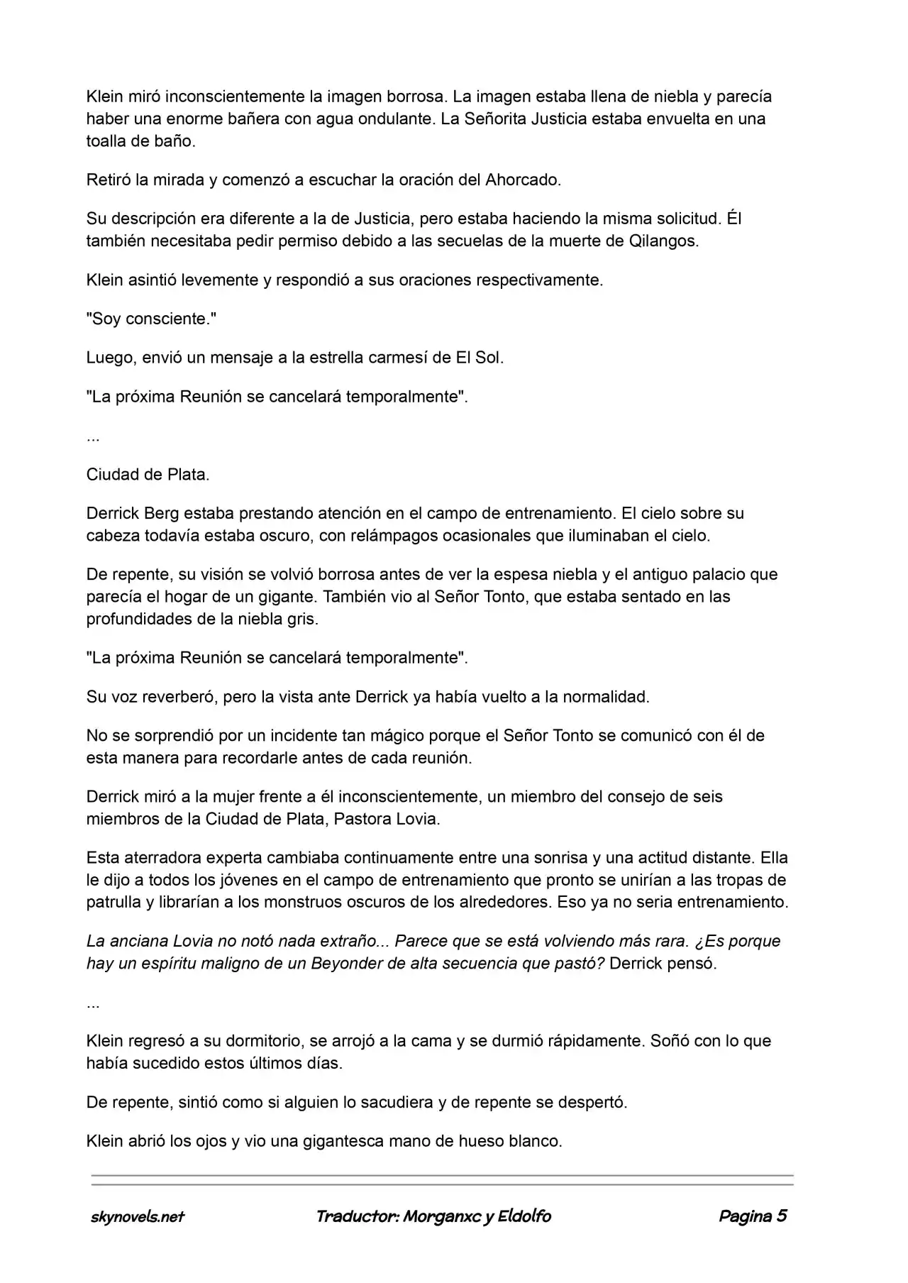 Lord Of The Mysteries (Novela) - Capítulo 202 - Página 5 - LectorTMOo