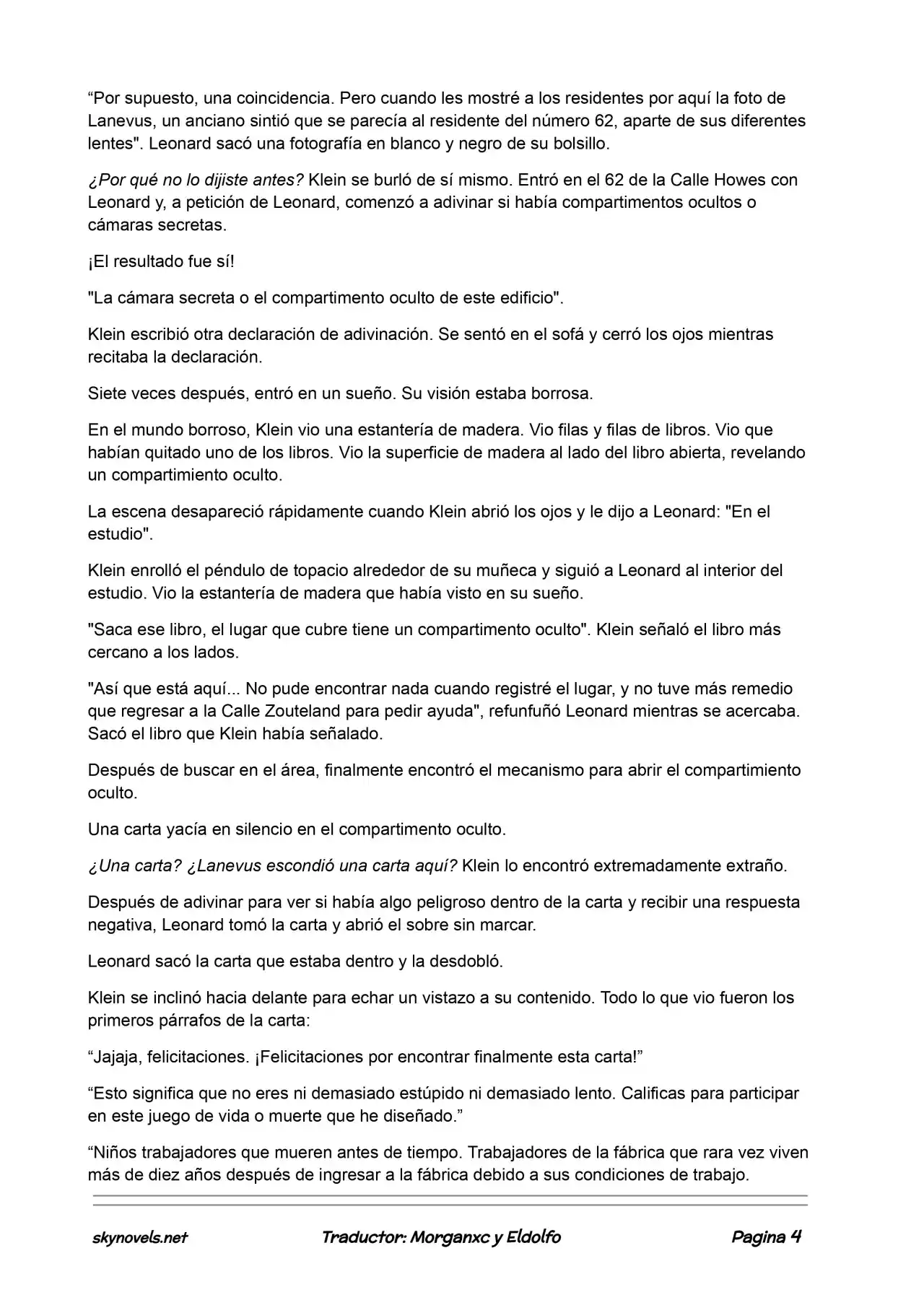 Lord Of The Mysteries (Novela) - Capítulo 203 - Página 4 - LectorTMOo
