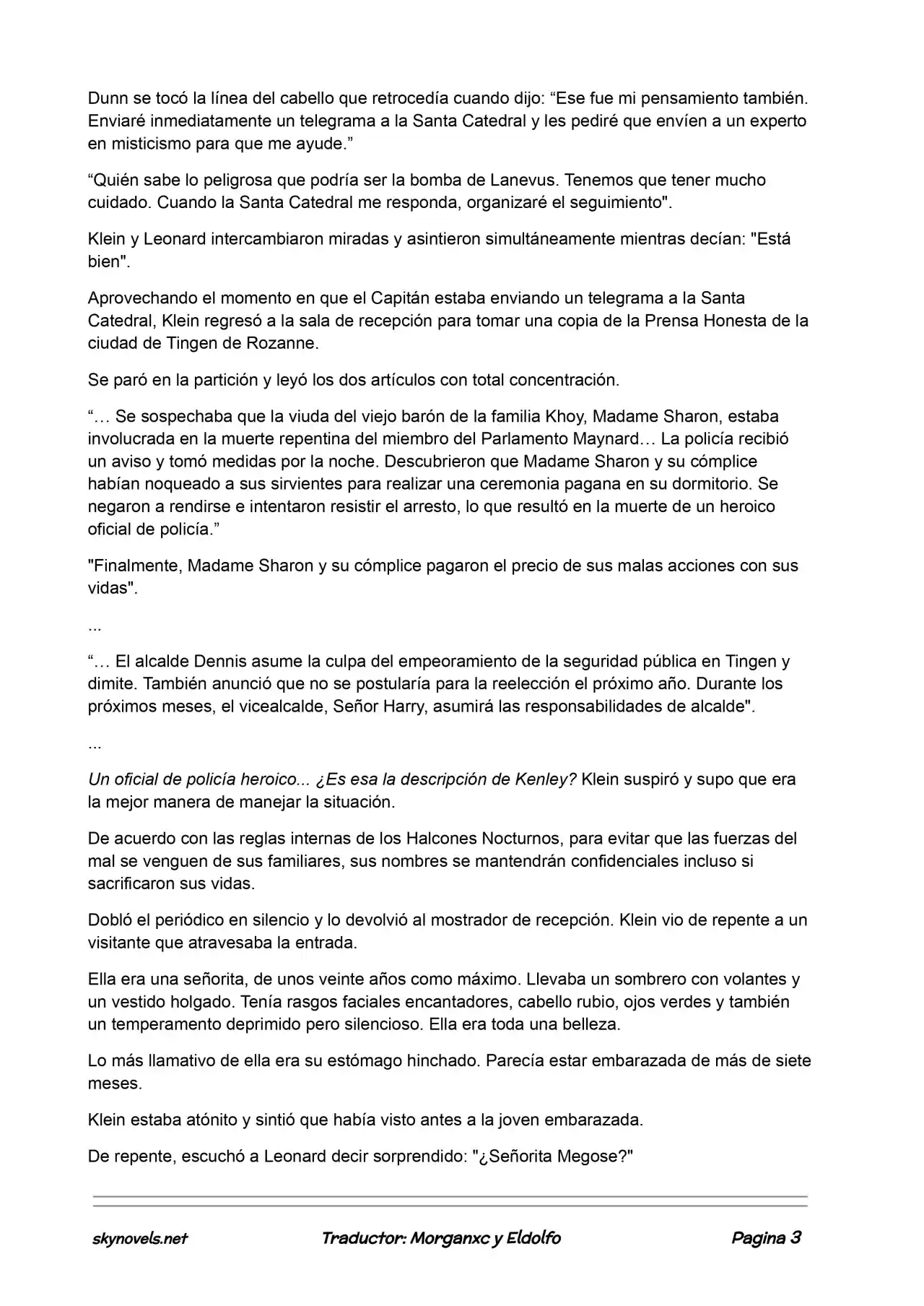 Lord Of The Mysteries (Novela) - Capítulo 204 - Página 3 - LectorTMOo