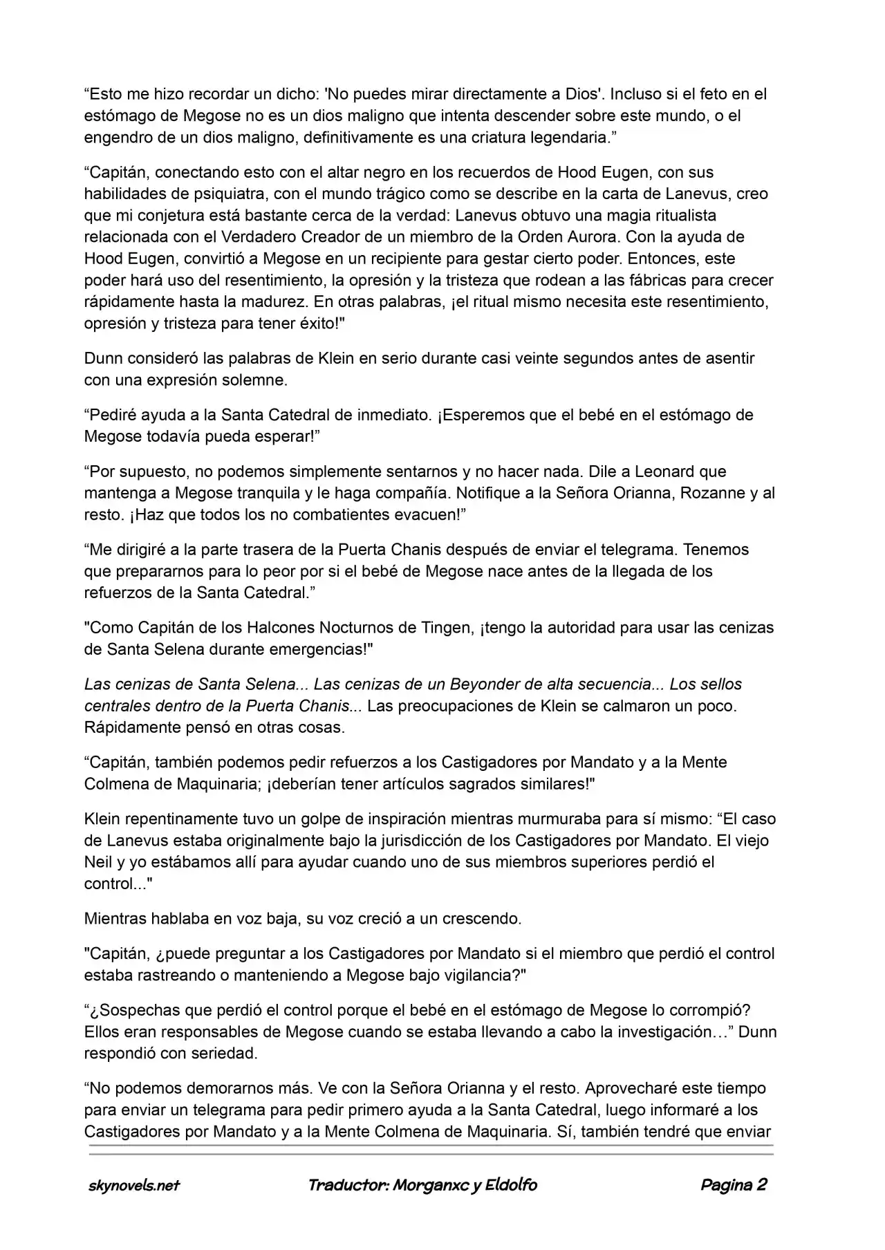 Lord Of The Mysteries (Novela) - Capítulo 205 - Página 2 - LectorTMOo
