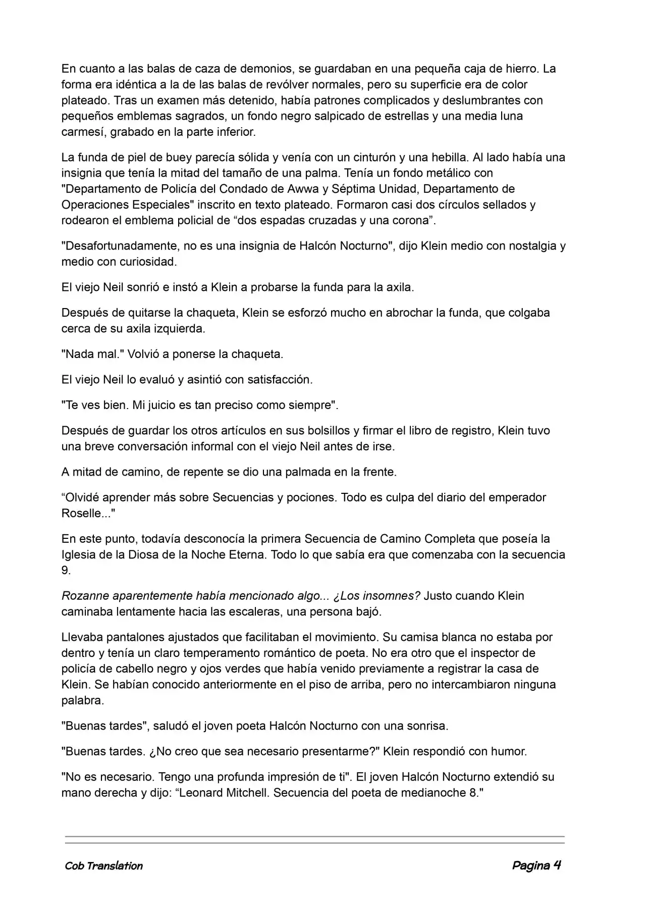 Lord Of The Mysteries (Novela) - Capítulo 21 - Página 4 - LectorTMOo