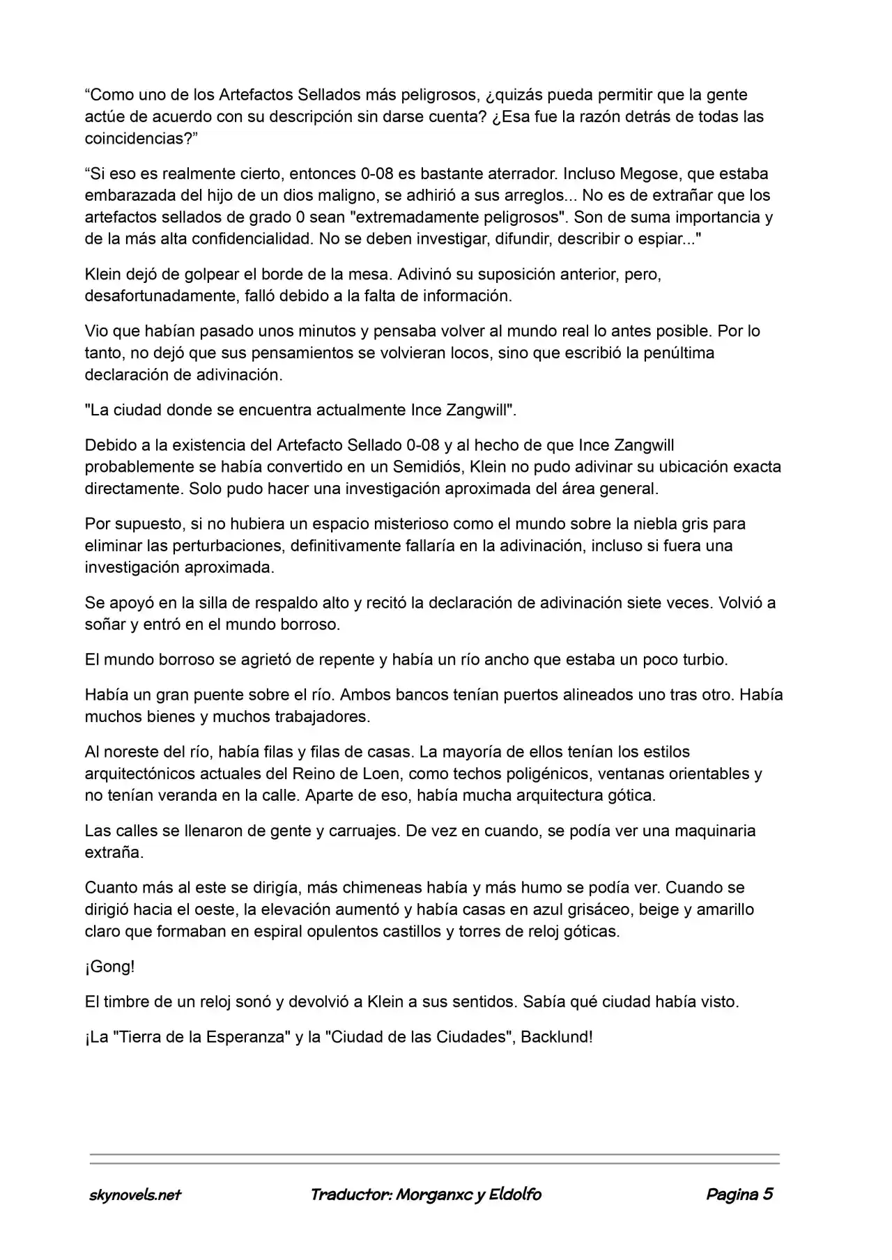 Lord Of The Mysteries (Novela) - Capítulo 212 - Página 5 - LectorTMOo
