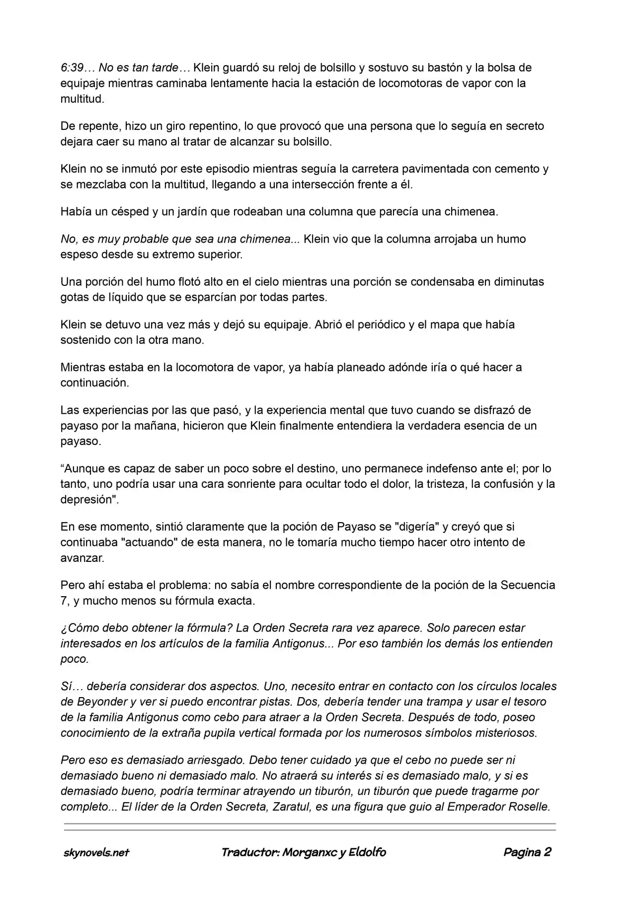 Lord Of The Mysteries (Novela) - Capítulo 214 - Página 2 - LectorTMOo