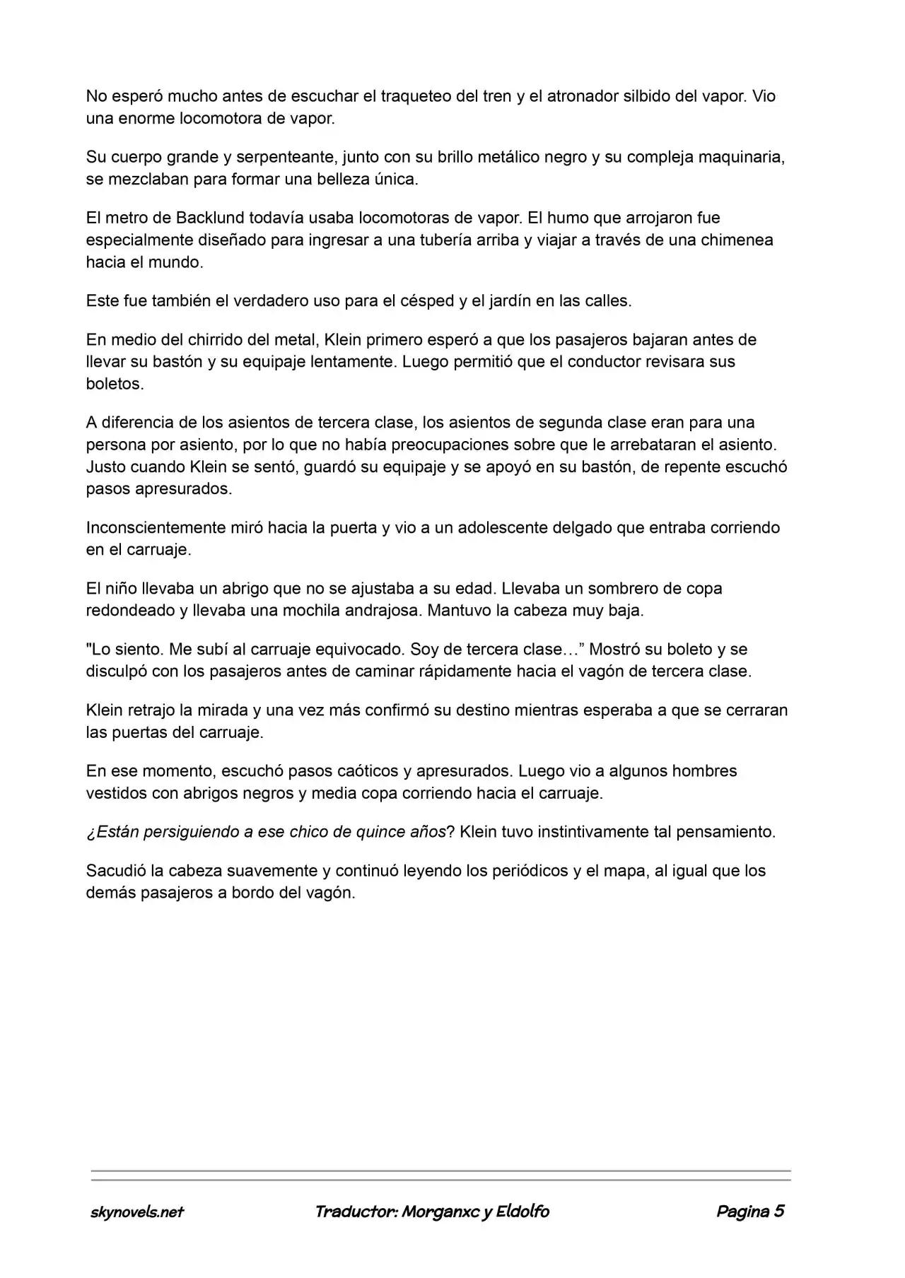 Lord Of The Mysteries (Novela) - Capítulo 214 - Página 5 - LectorTMOo
