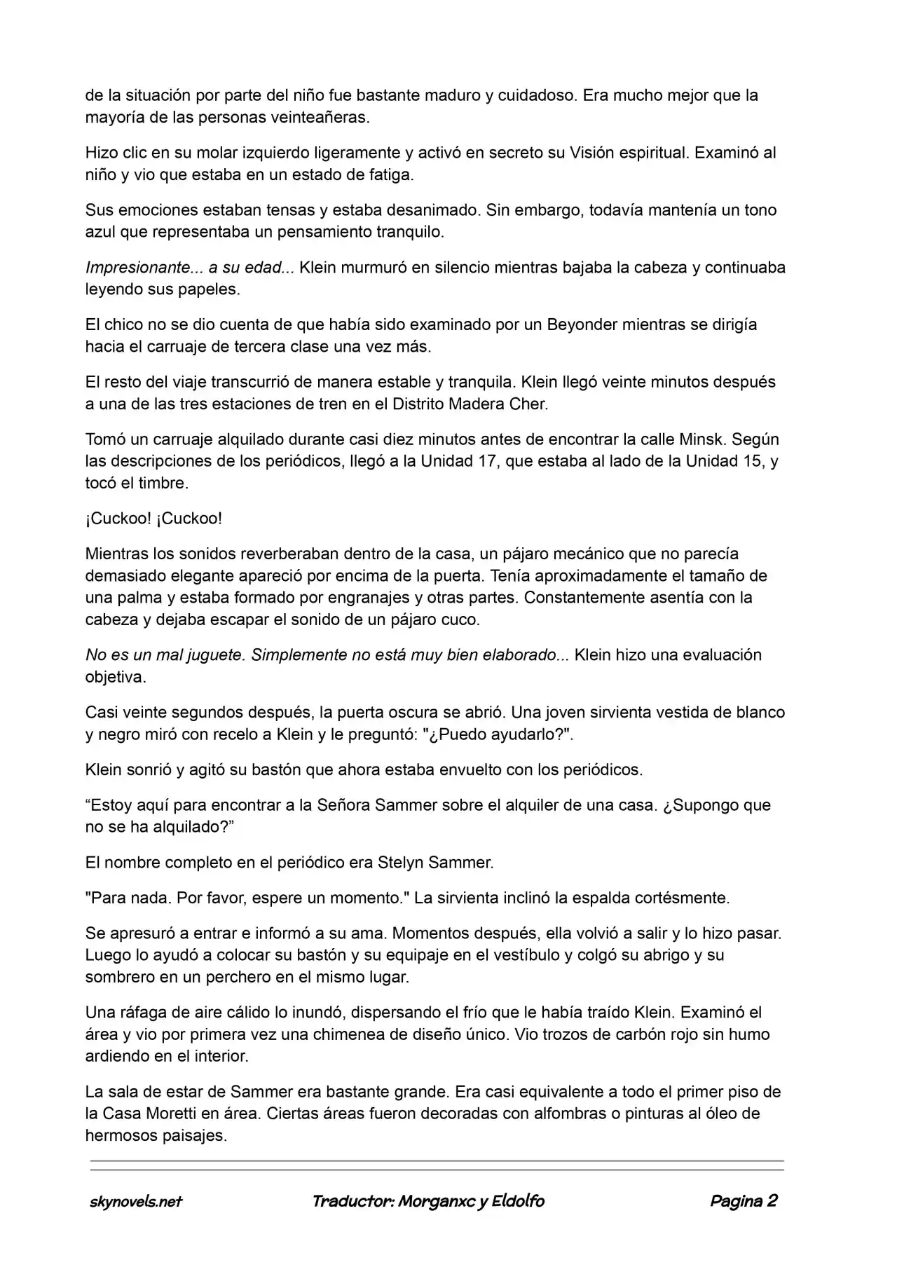 Lord Of The Mysteries (Novela) - Capítulo 215 - Página 2 - LectorTMOo