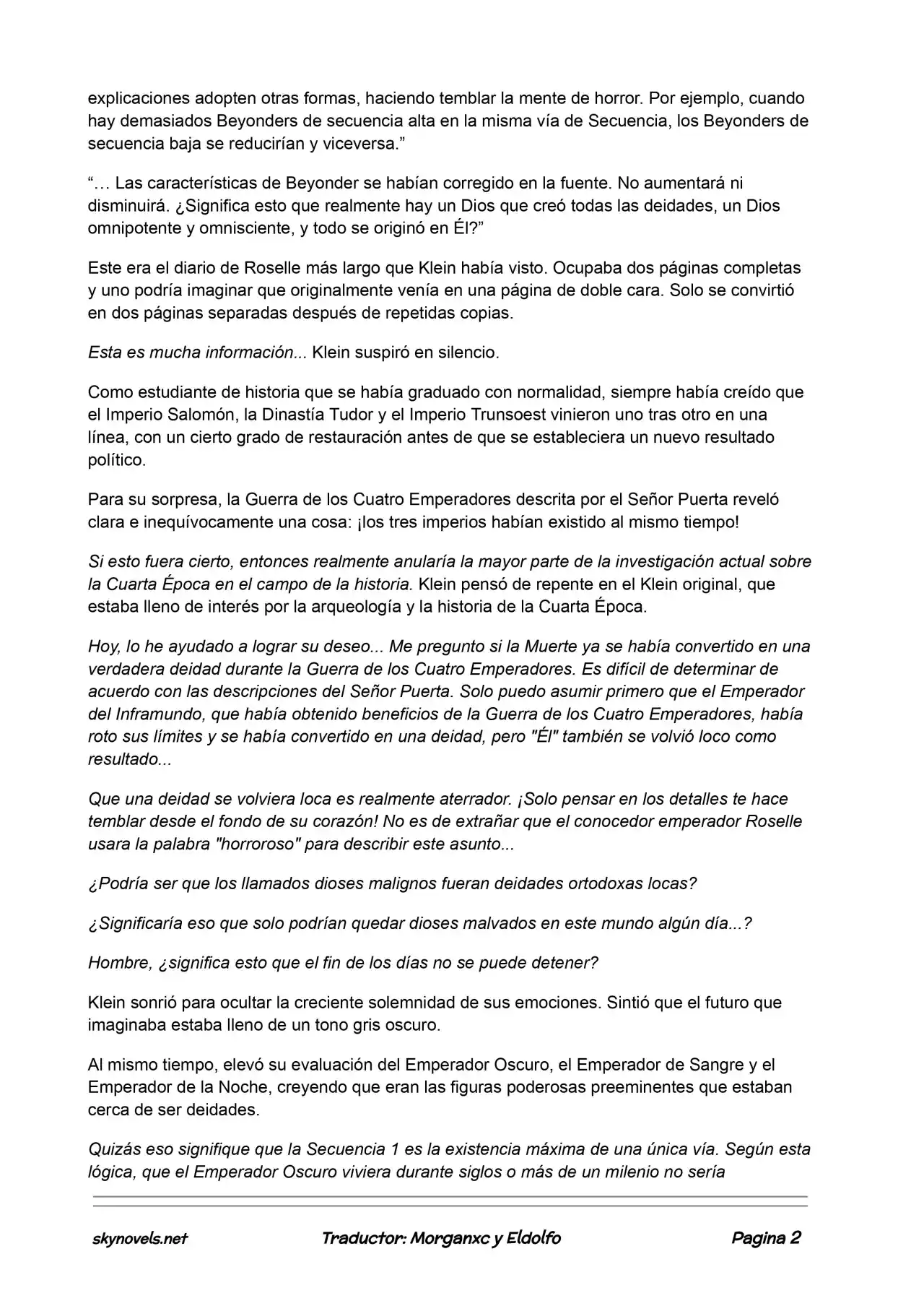 Lord Of The Mysteries (Novela) - Capítulo 217 - Página 2 - LectorTMOo