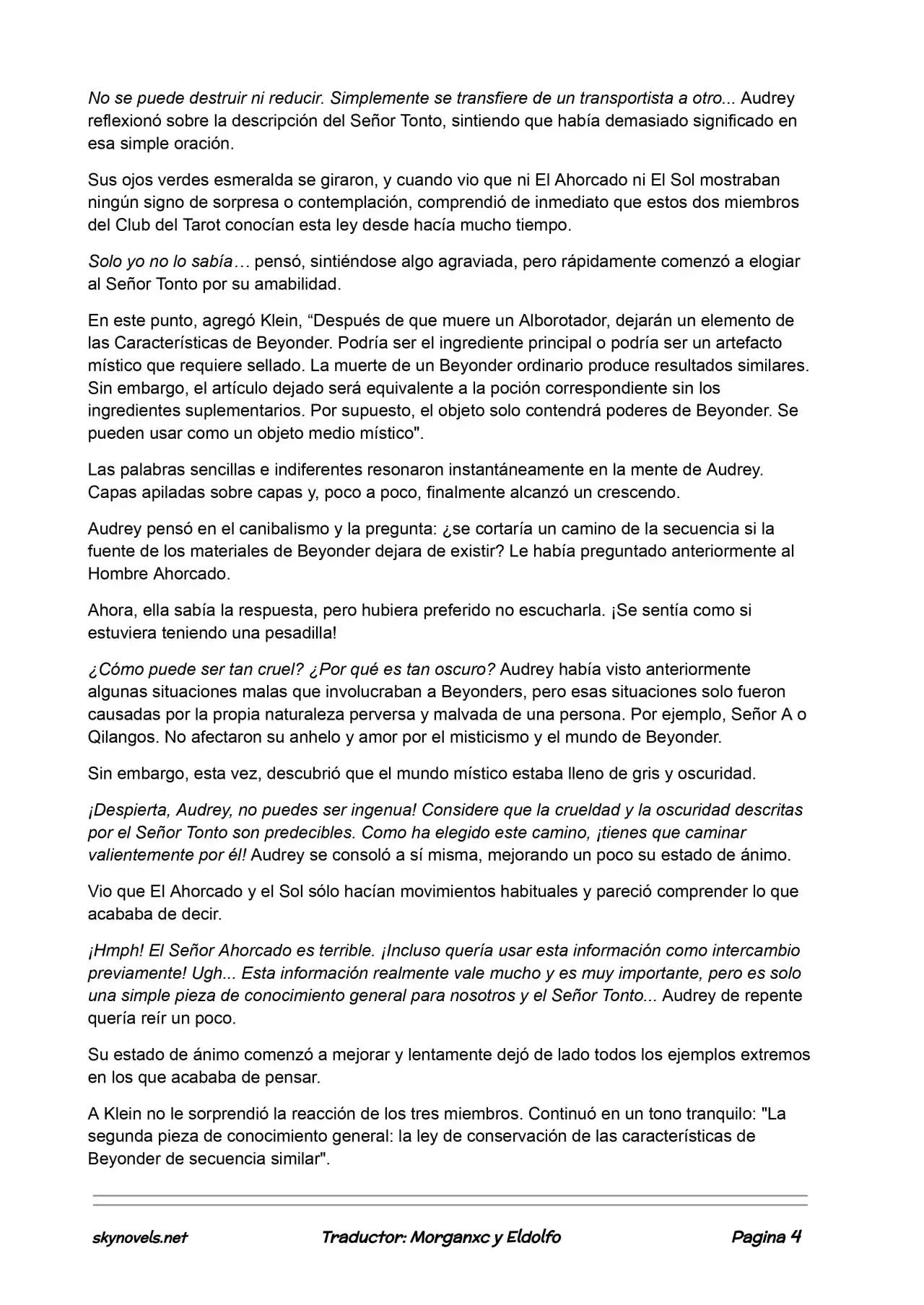 Lord Of The Mysteries (Novela) - Capítulo 218 - Página 4 - LectorTMOo