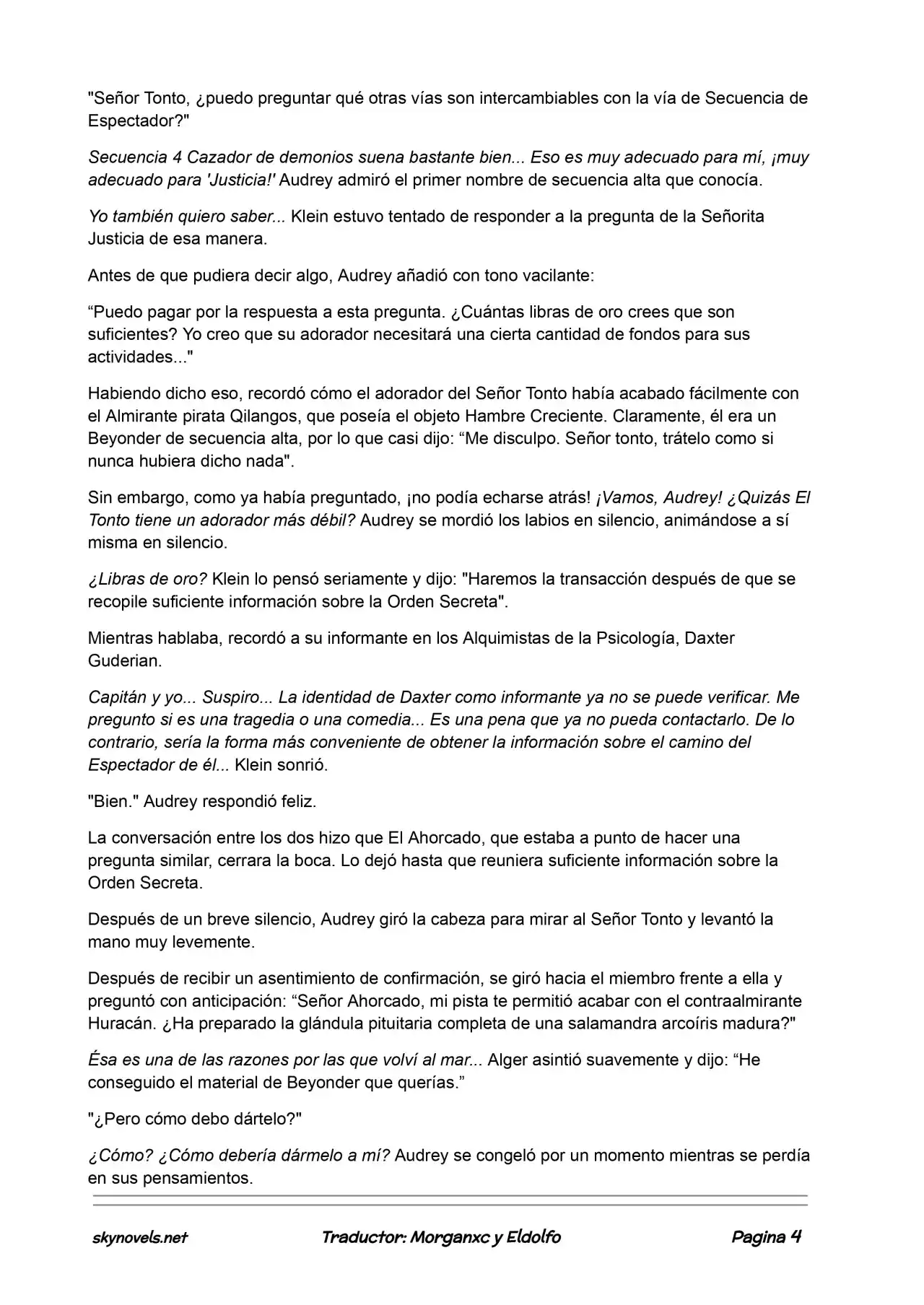 Lord Of The Mysteries (Novela) - Capítulo 219 - Página 4 - LectorTMOo