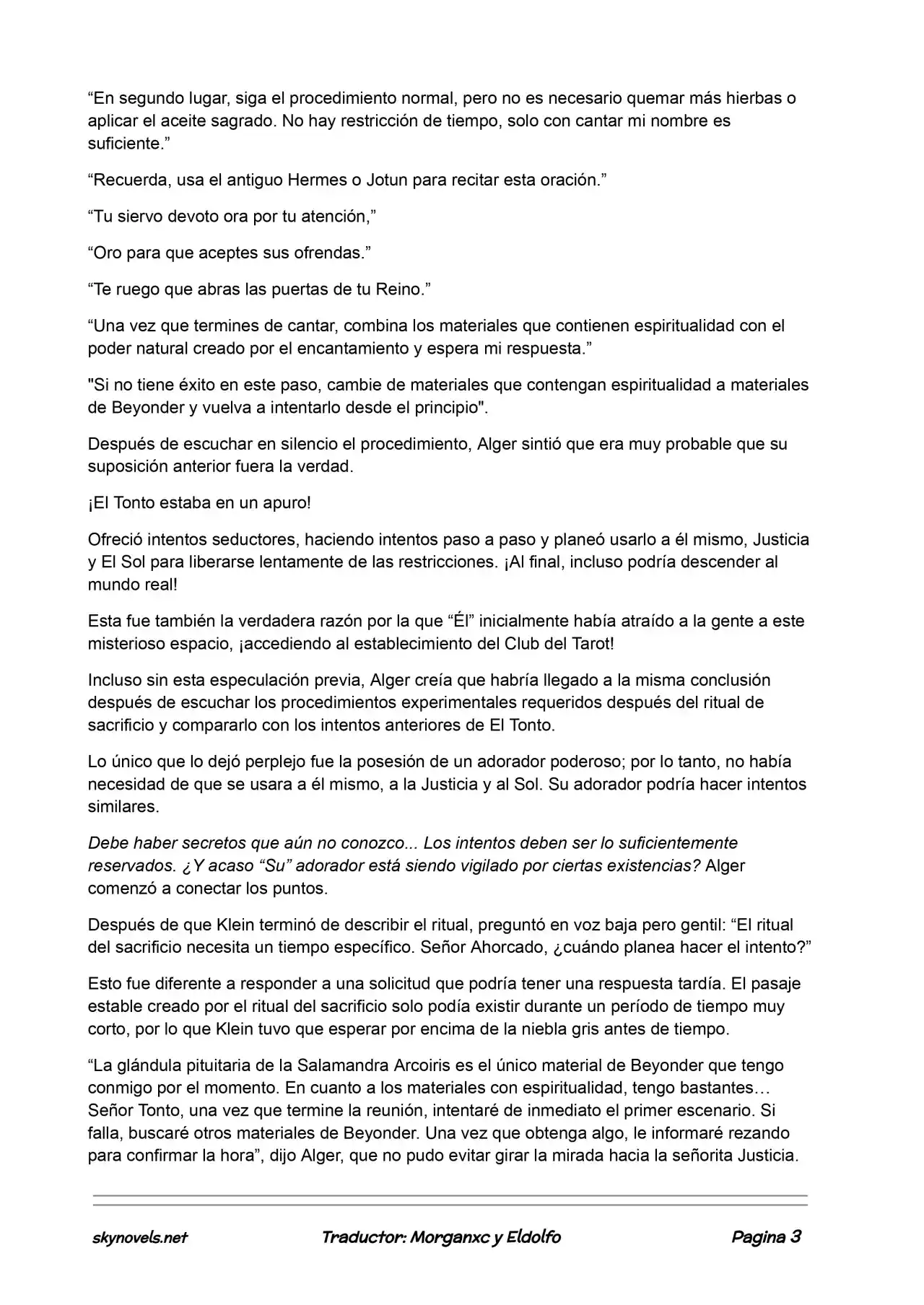 Lord Of The Mysteries (Novela) - Capítulo 220 - Página 3 - LectorTMOo