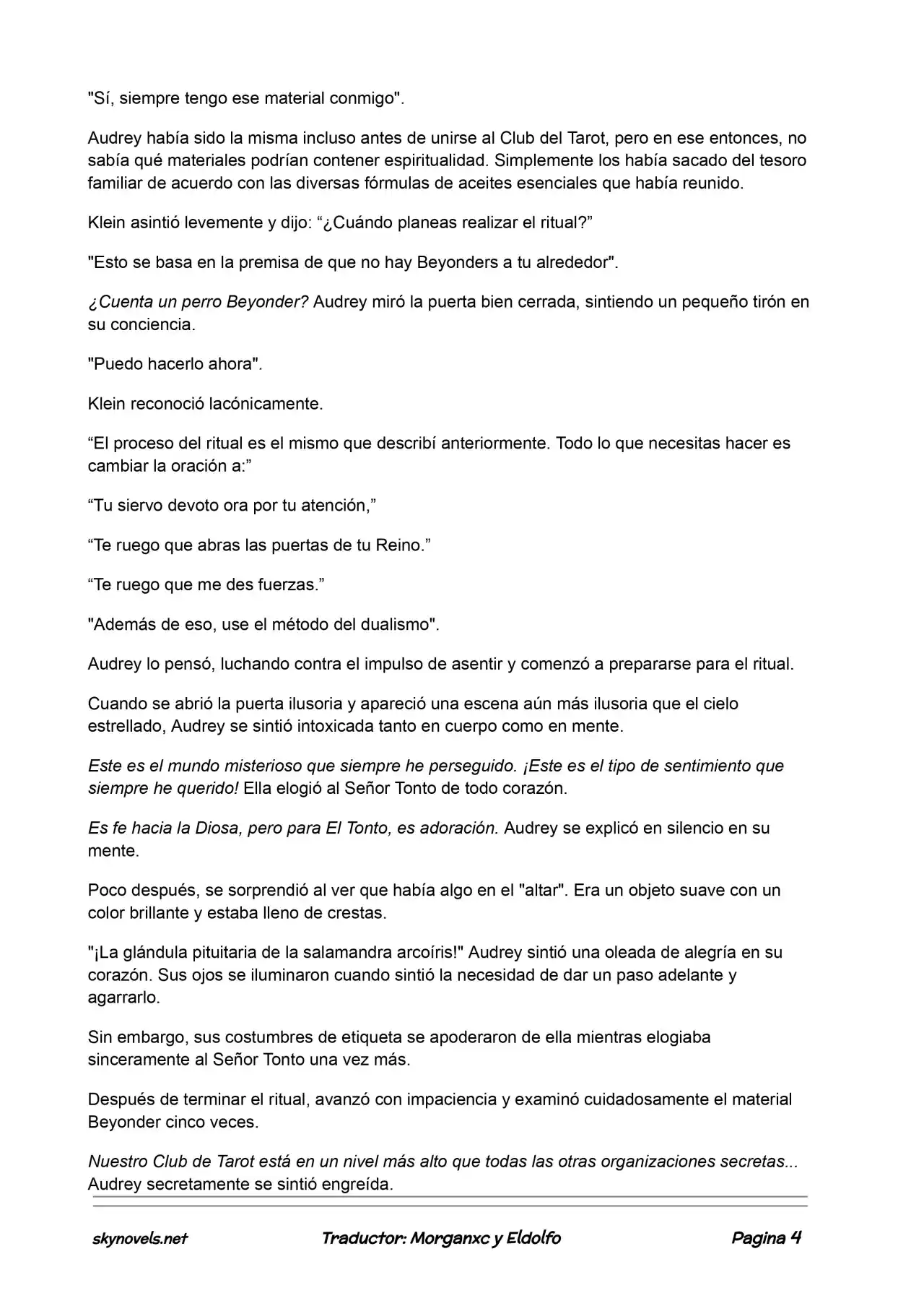 Lord Of The Mysteries (Novela) - Capítulo 221 - Página 4 - LectorTMOo