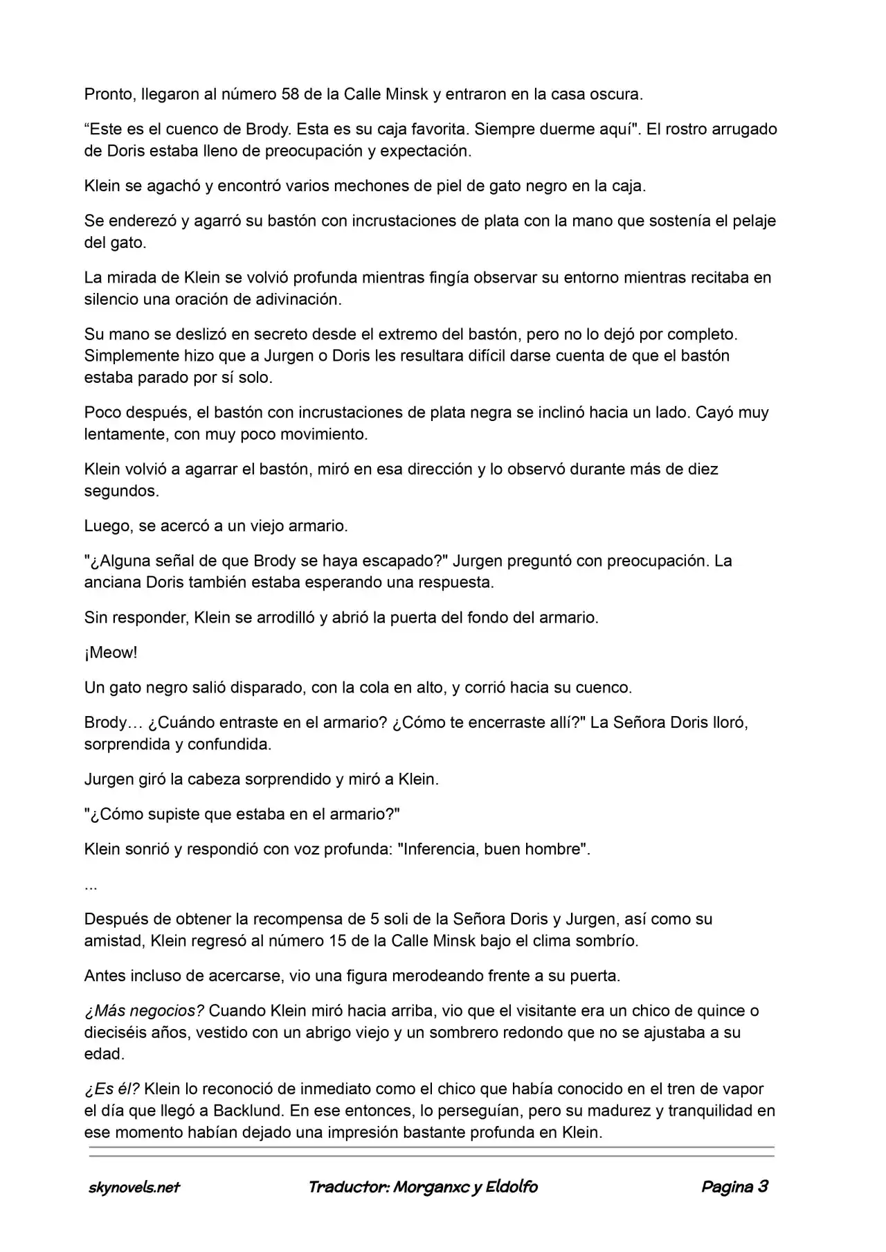 Lord Of The Mysteries (Novela) - Capítulo 222 - Página 3 - LectorTMOo