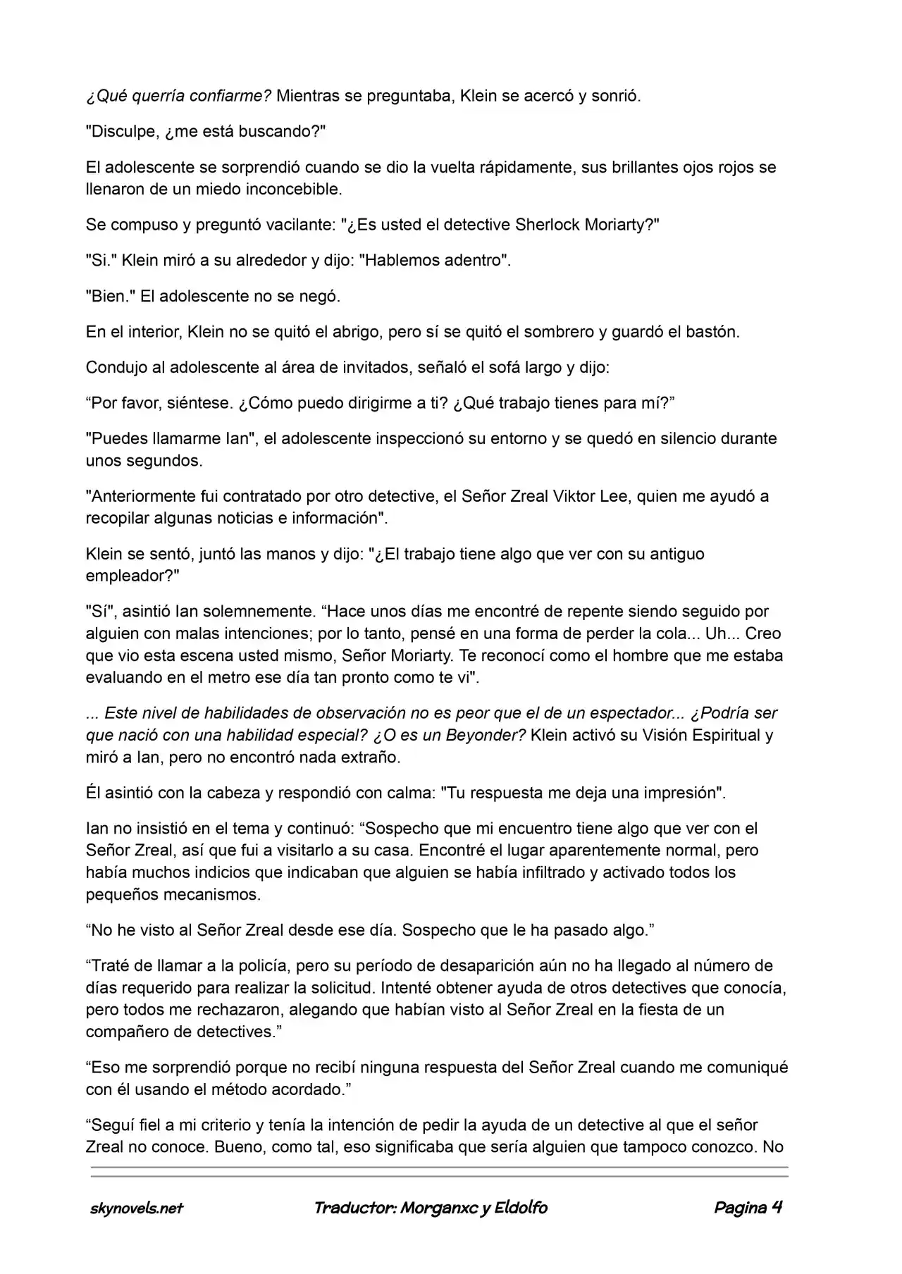 Lord Of The Mysteries (Novela) - Capítulo 222 - Página 4 - LectorTMOo