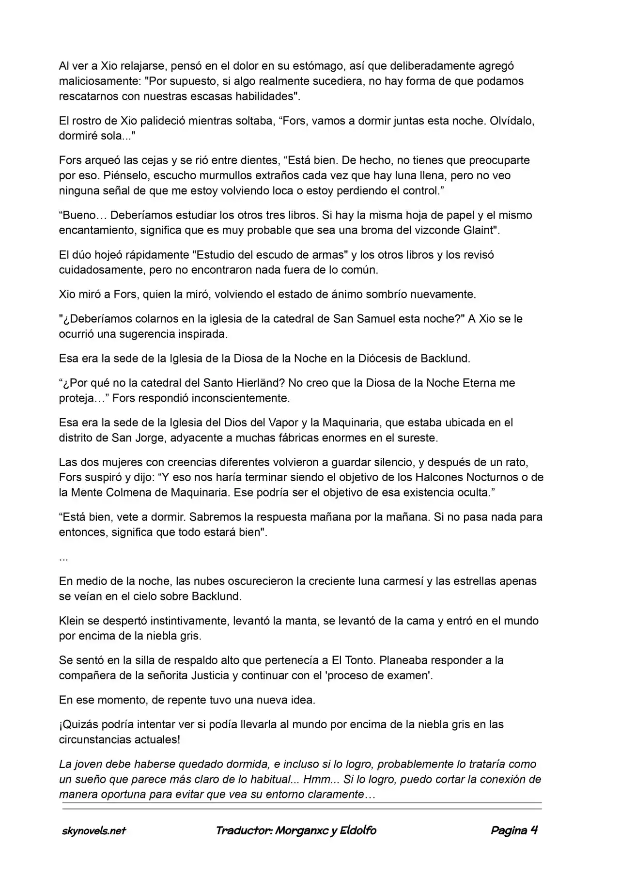 Lord Of The Mysteries (Novela) - Capítulo 226 - Página 4 - LectorTMOo