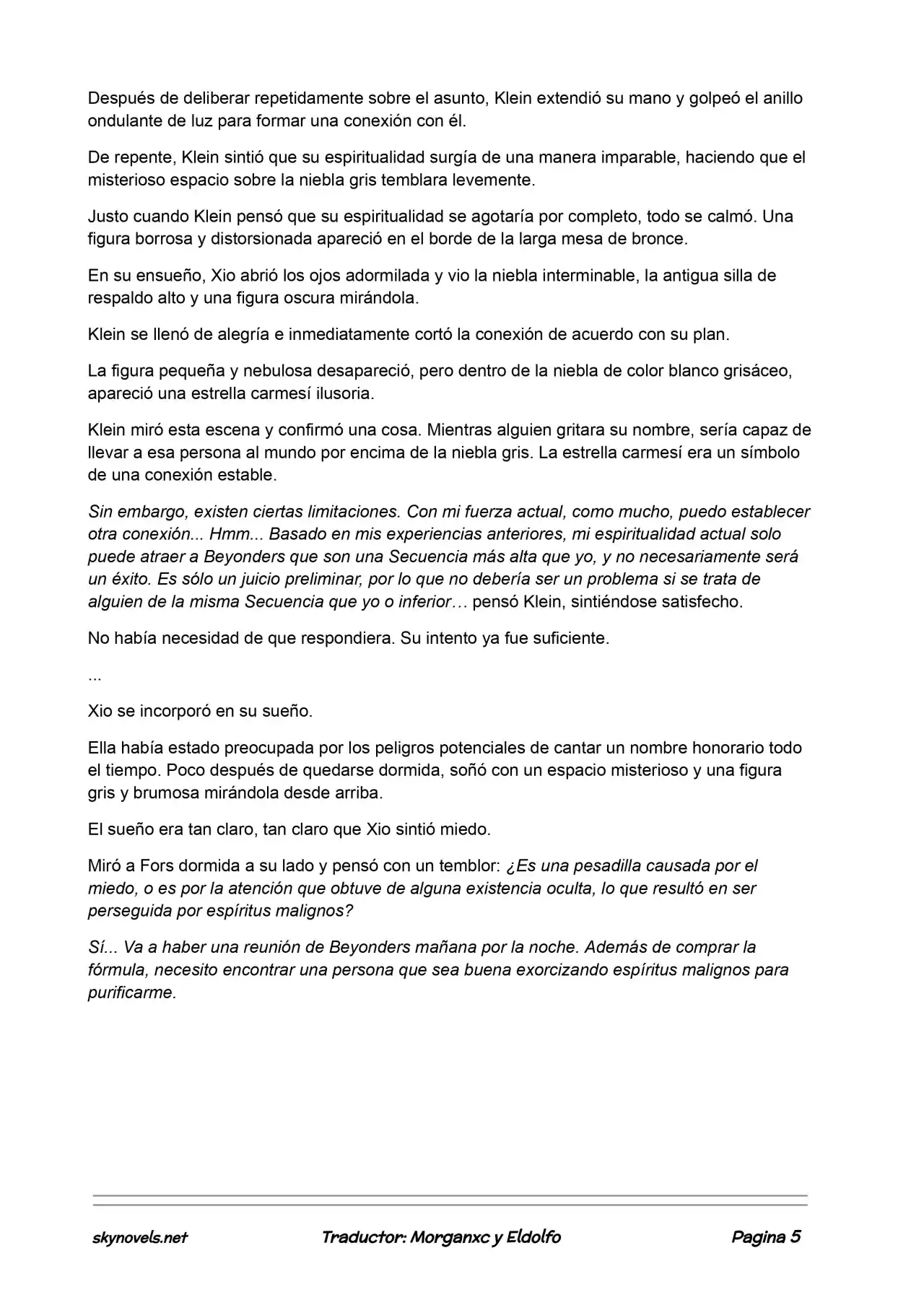 Lord Of The Mysteries (Novela) - Capítulo 226 - Página 5 - LectorTMOo
