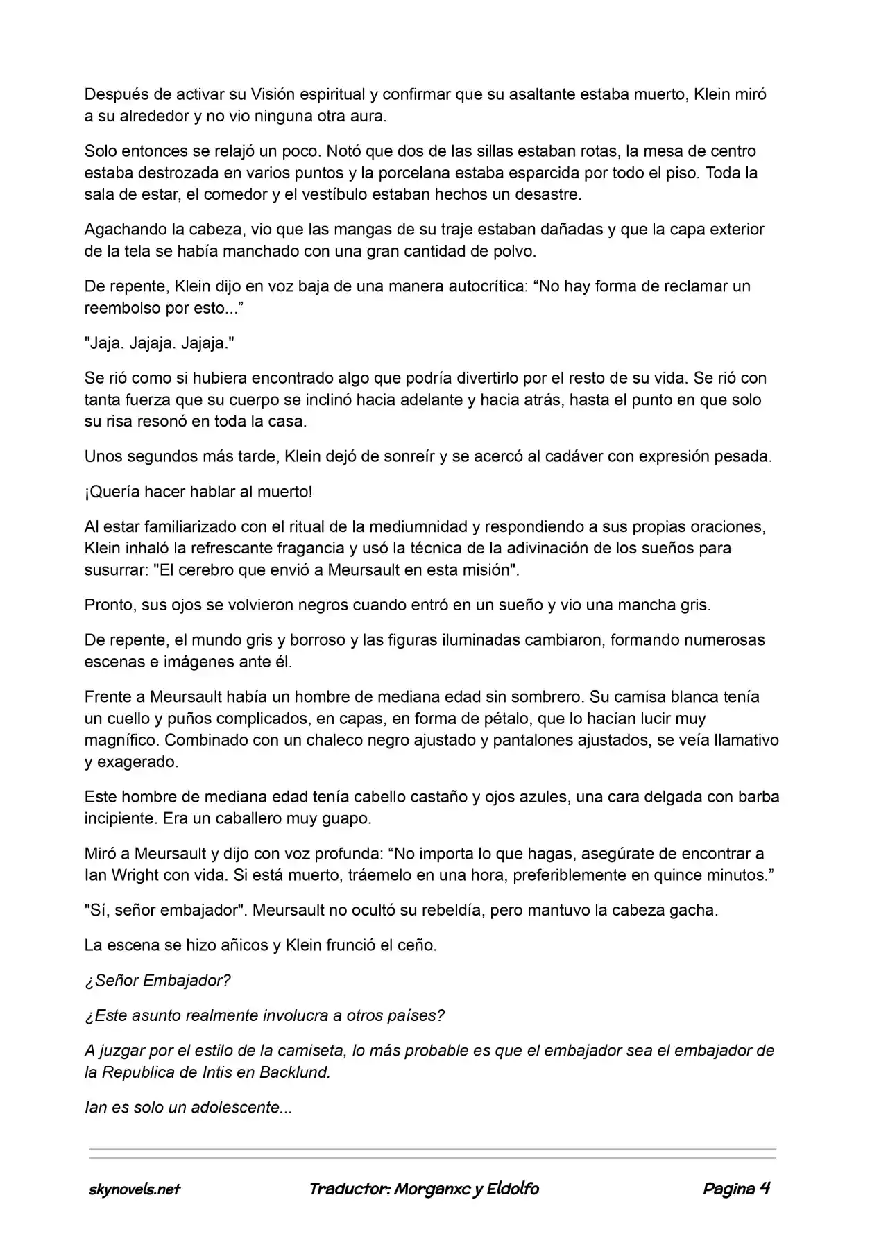 Lord Of The Mysteries (Novela) - Capítulo 228 - Página 4 - LectorTMOo