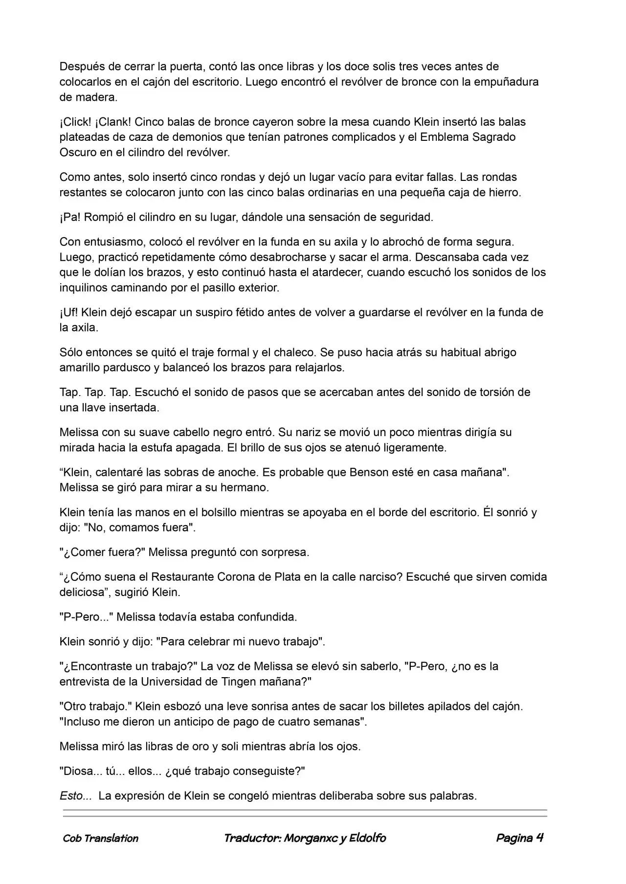 Lord Of The Mysteries (Novela) - Capítulo 23 - Página 4 - LectorTMOo