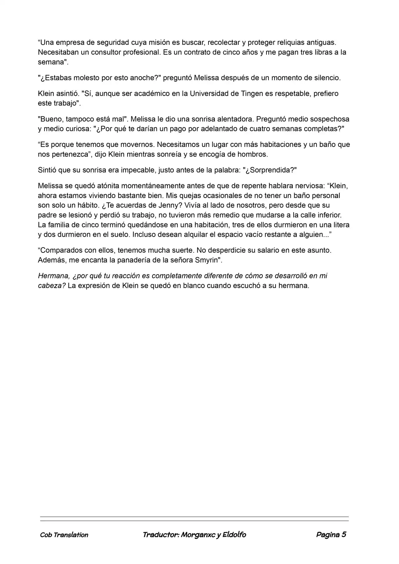 Lord Of The Mysteries (Novela) - Capítulo 23 - Página 5 - LectorTMOo