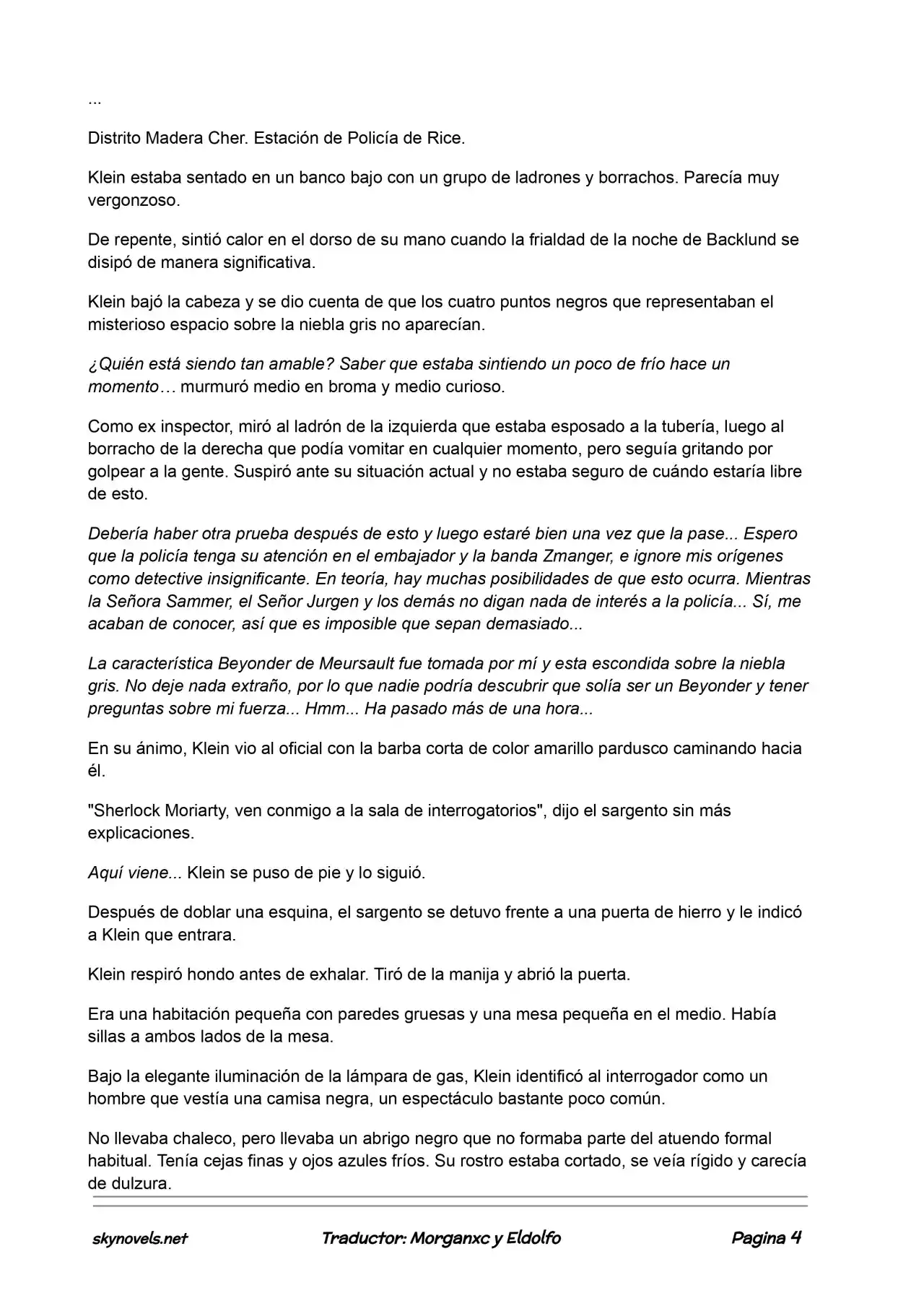 Lord Of The Mysteries (Novela) - Capítulo 230 - Página 4 - LectorTMOo