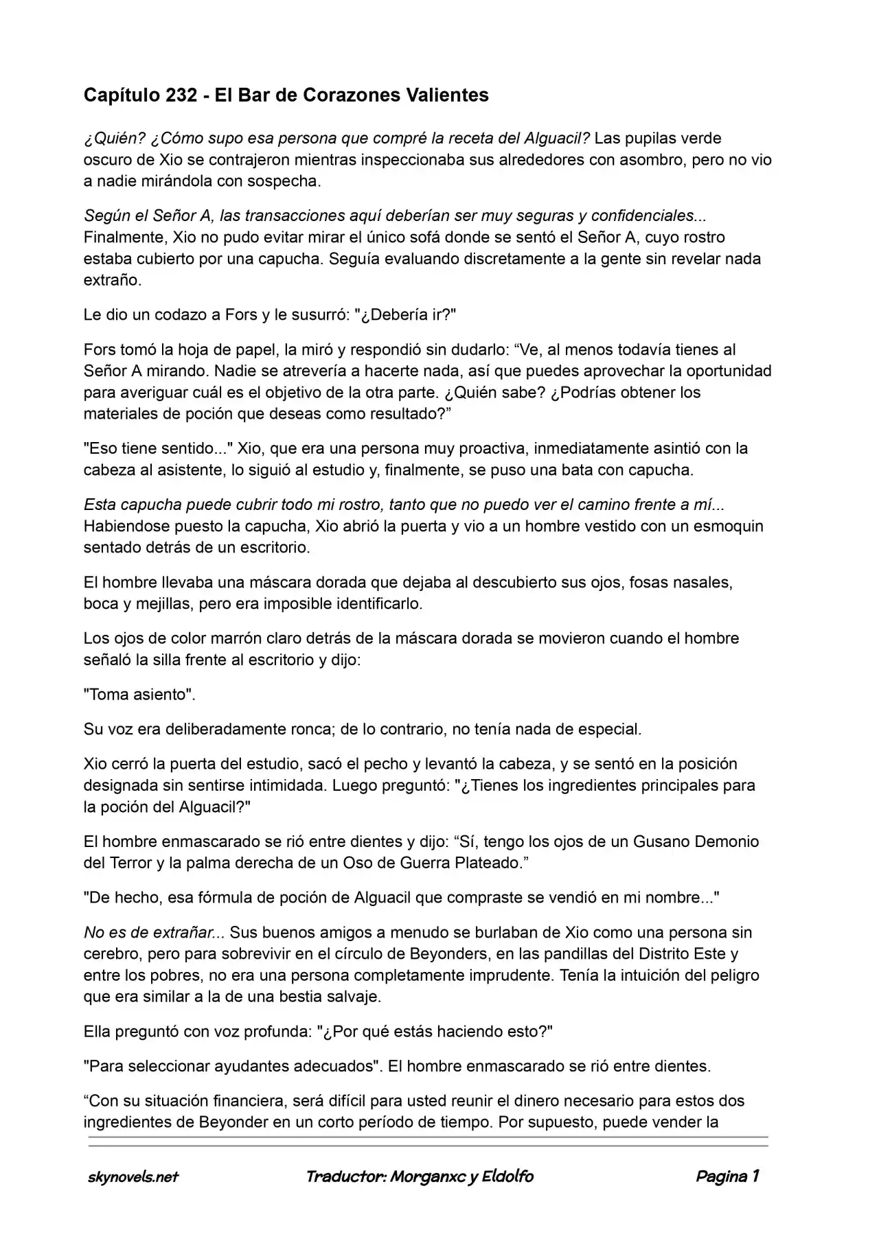 Lord Of The Mysteries (Novela) - Capítulo 232 - Página 1 - LectorTMOo