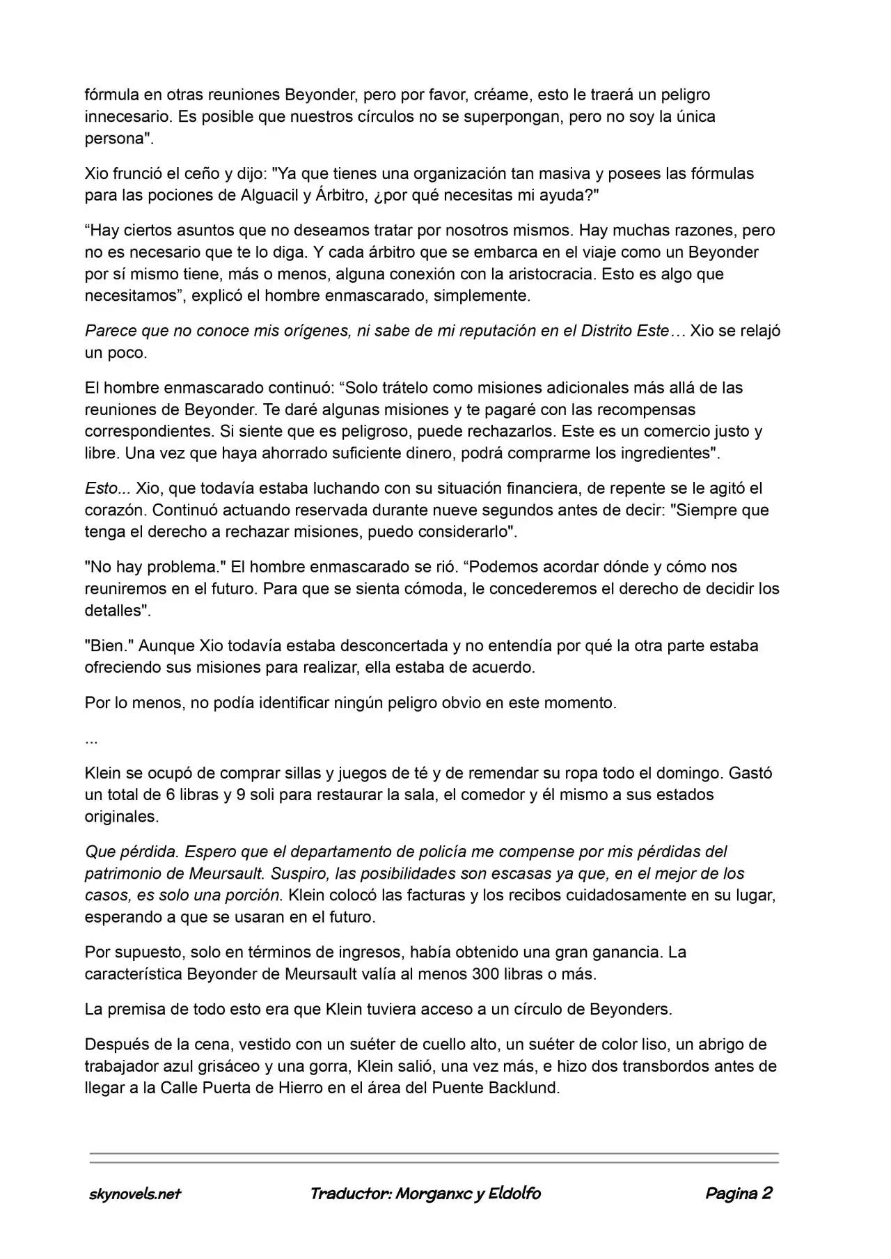 Lord Of The Mysteries (Novela) - Capítulo 232 - Página 2 - LectorTMOo