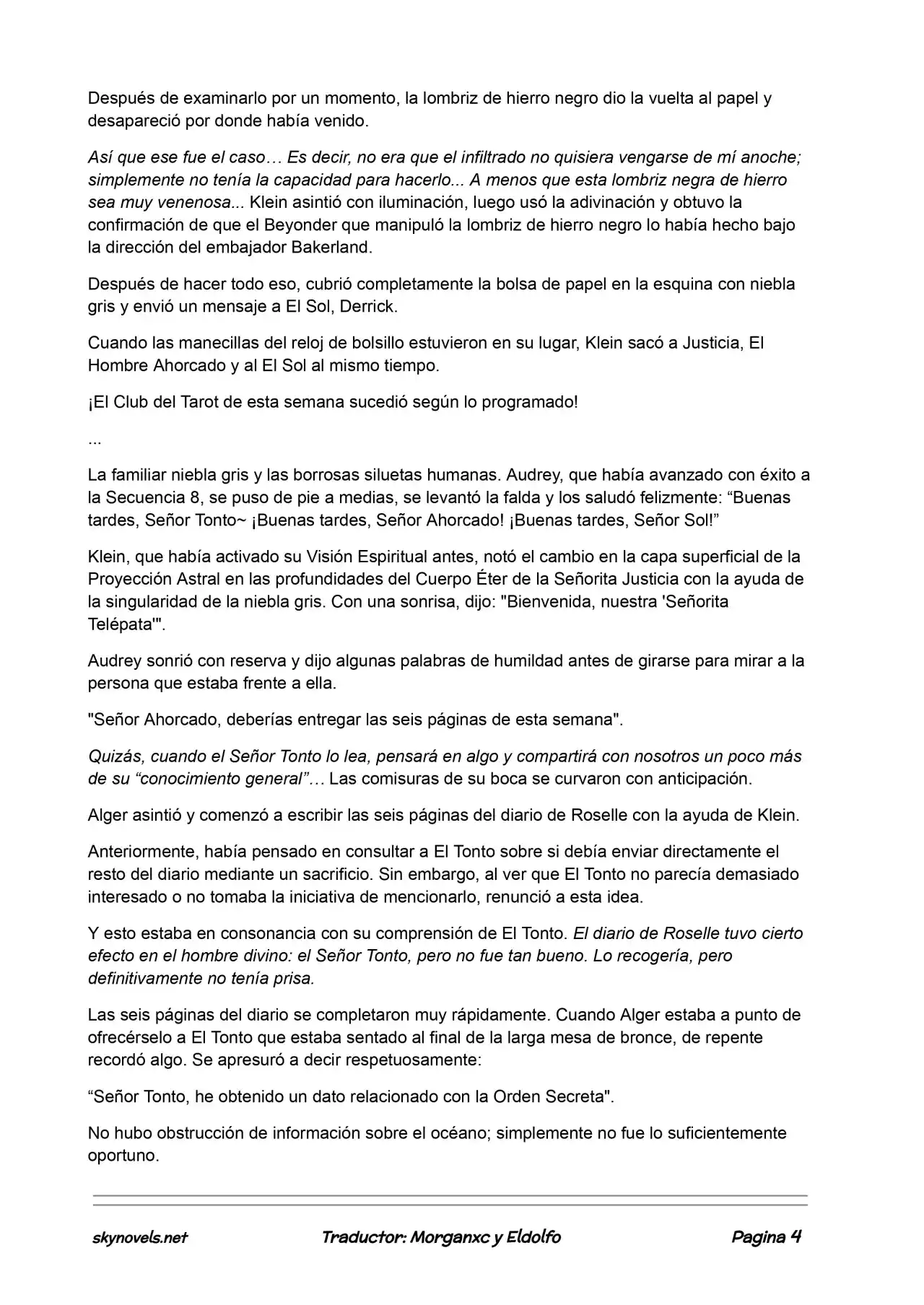 Lord Of The Mysteries (Novela) - Capítulo 235 - Página 4 - LectorTMOo