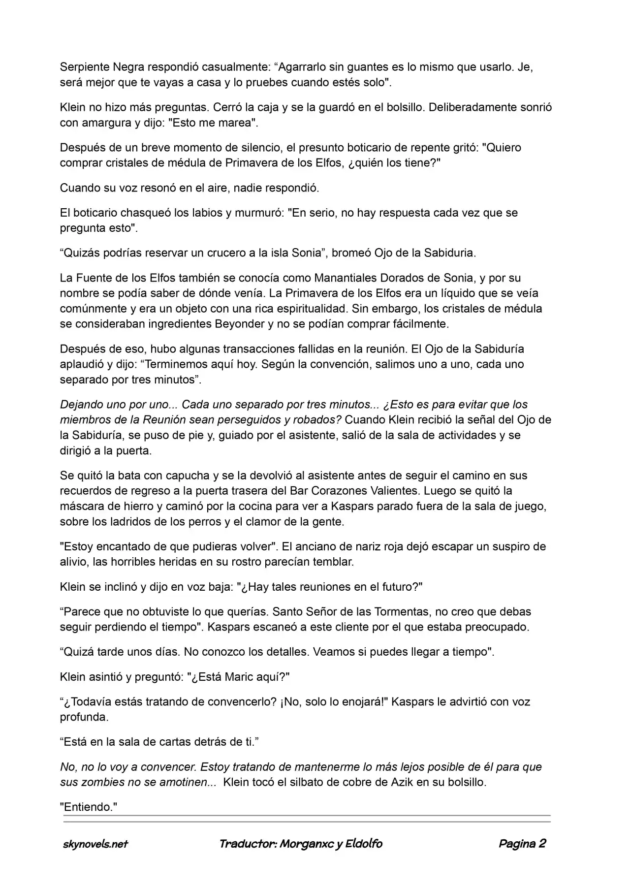 Lord Of The Mysteries (Novela) - Capítulo 241 - Página 2 - LectorTMOo