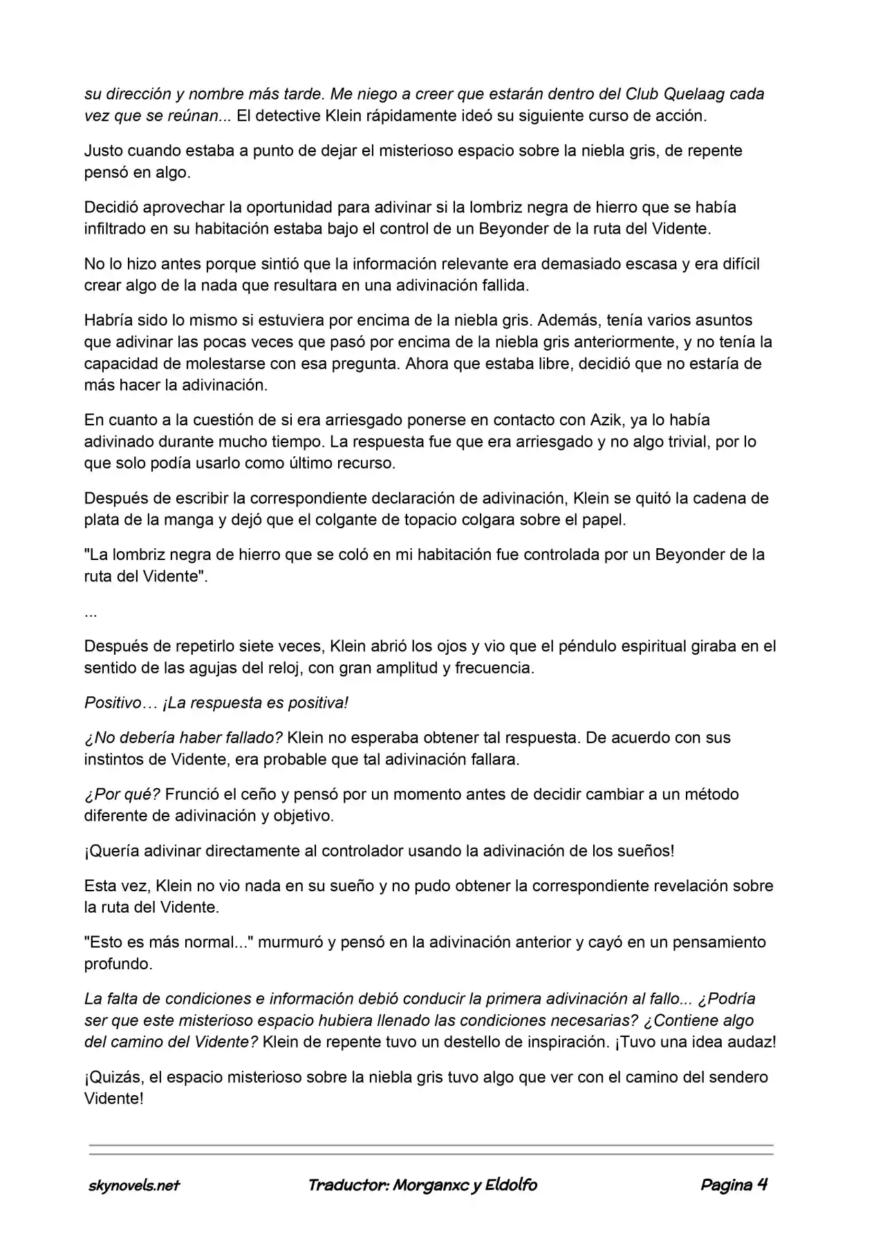 Lord Of The Mysteries (Novela) - Capítulo 243 - Página 4 - LectorTMOo