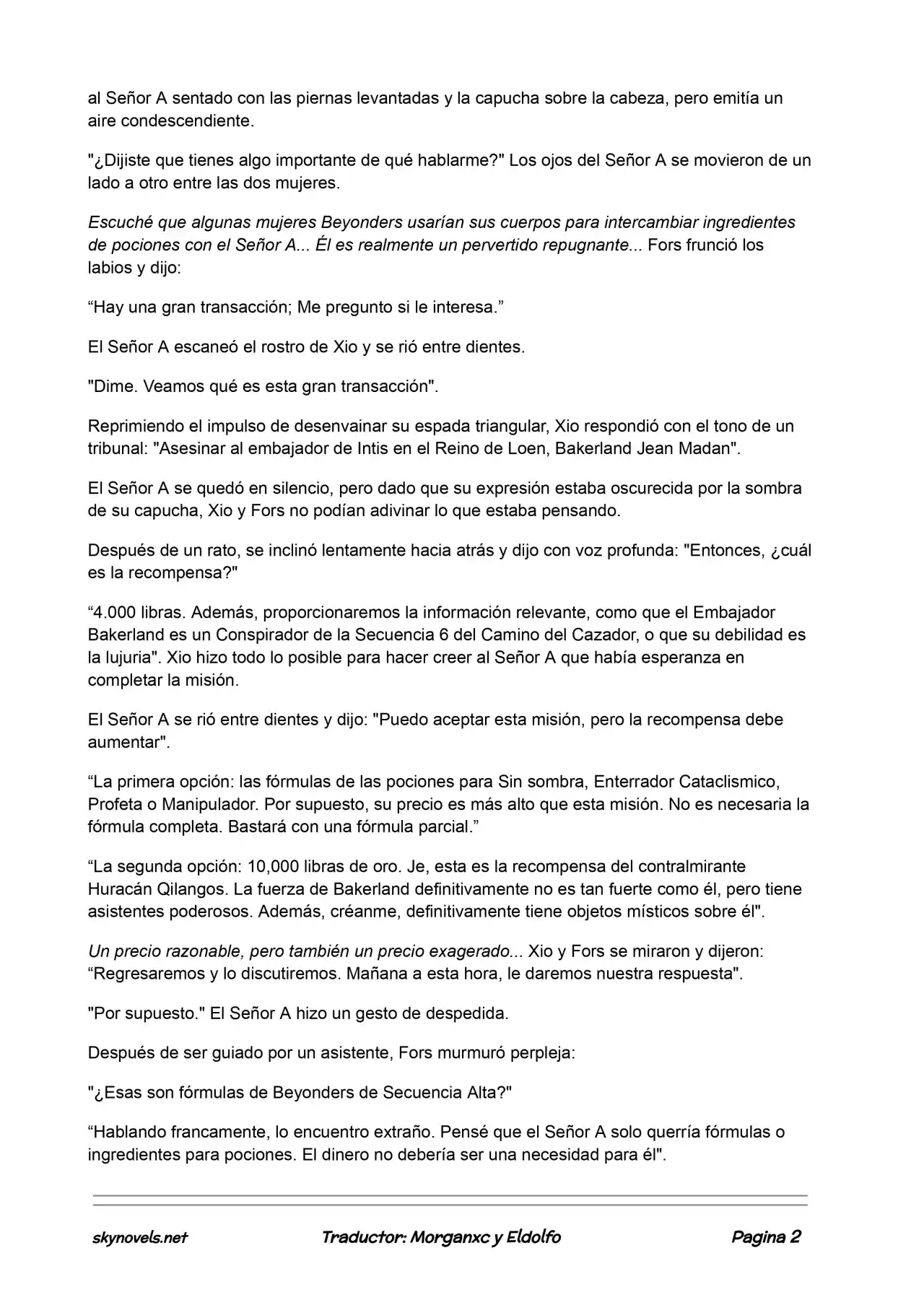 Lord Of The Mysteries (Novela) - Capítulo 244 - Página 2 - LectorTMOo