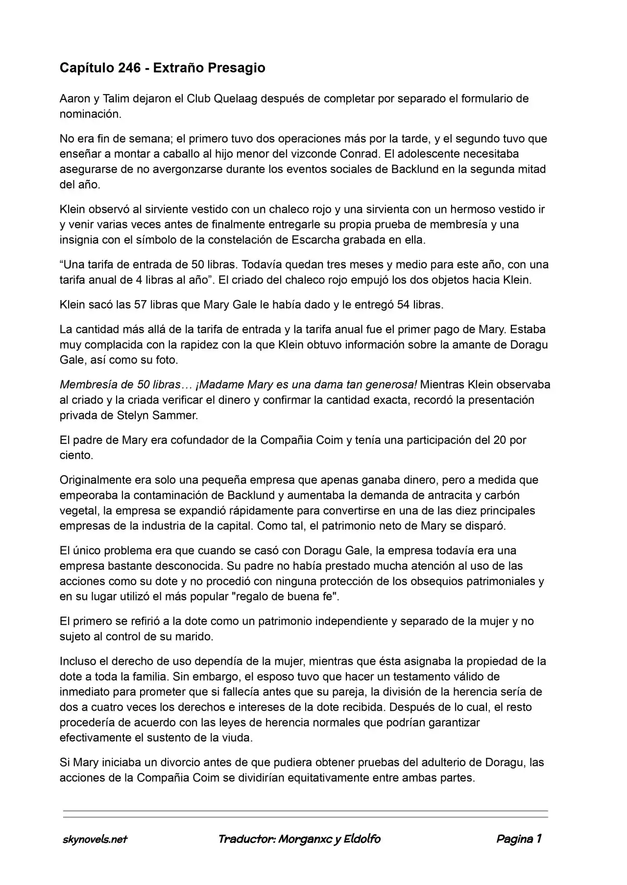 Lord Of The Mysteries (Novela) - Capítulo 246 - Página 1 - LectorTMOo