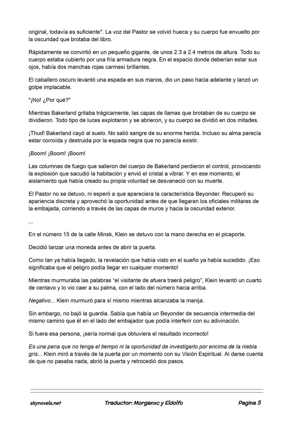 Lord Of The Mysteries (Novela) - Capítulo 249 - Página 5 - LectorTMOo