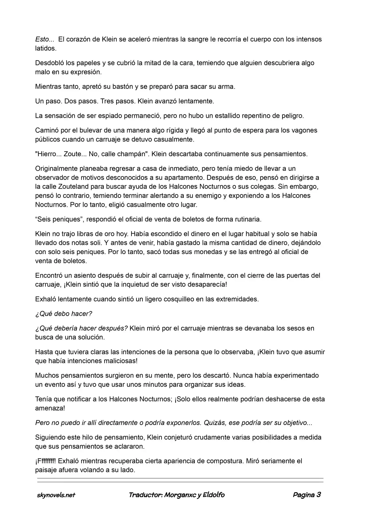 Lord Of The Mysteries (Novela) - Capítulo 25 - Página 3 - LectorTMOo