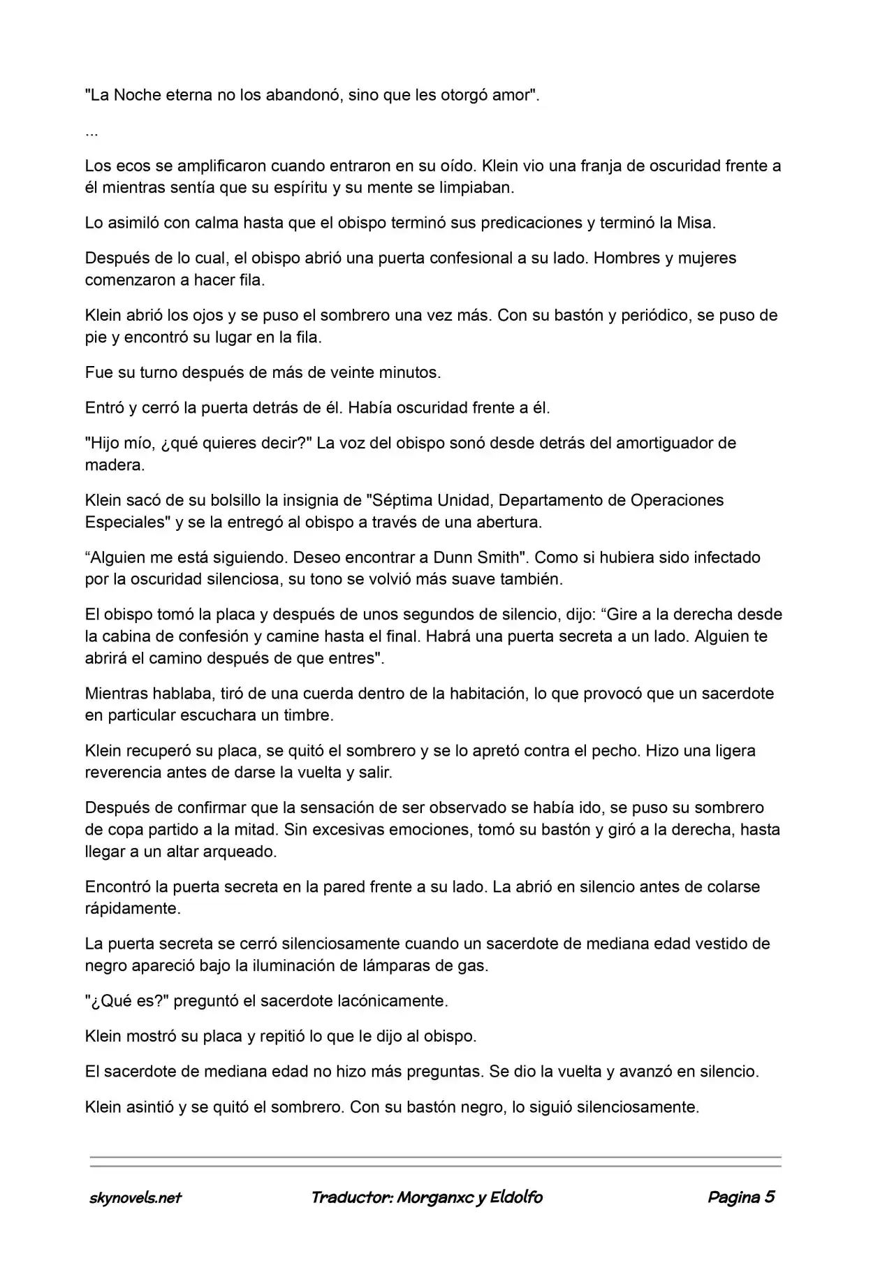 Lord Of The Mysteries (Novela) - Capítulo 25 - Página 5 - LectorTMOo